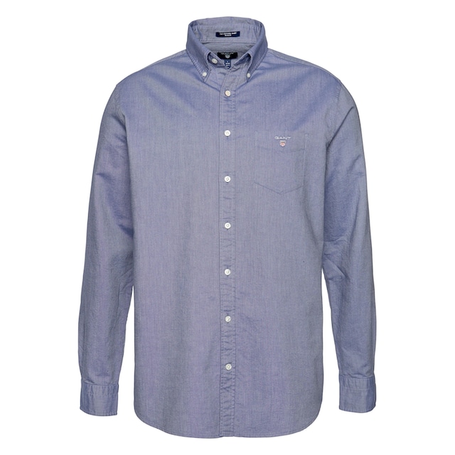 Gant Langarmhemd »Oxford«, mit Logostickerei auf der Brusttasche online  shoppen bei OTTO