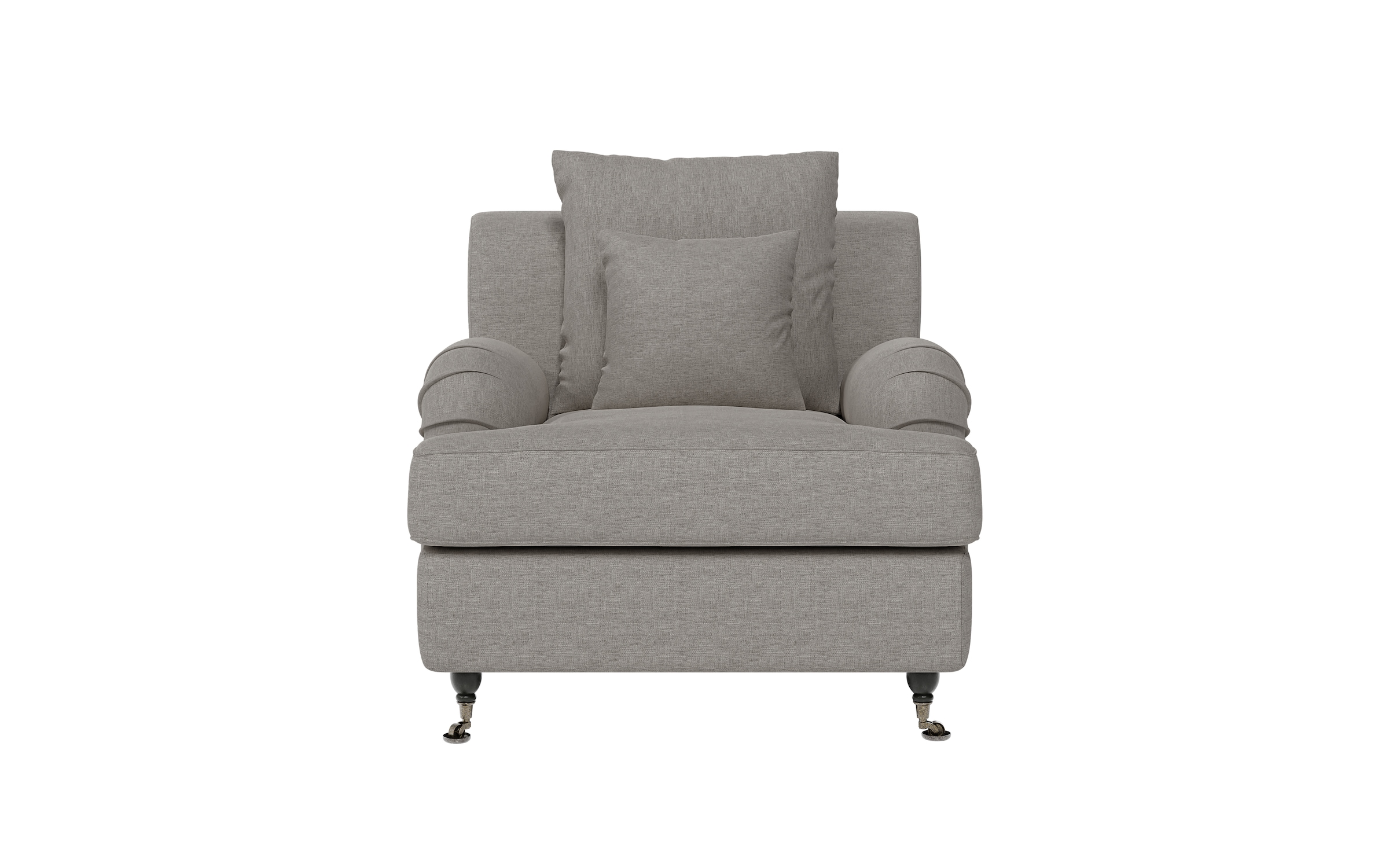 Home affaire Sessel »NORIN« zwei Fußarten: vorne - Rollen, hinten - Holzfüße