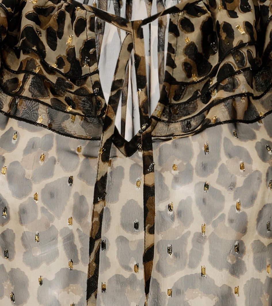 Aniston SELECTED Chiffonbluse, im modischen Animal-Print mit Glanzgarn - NEUE KOLLEKTION