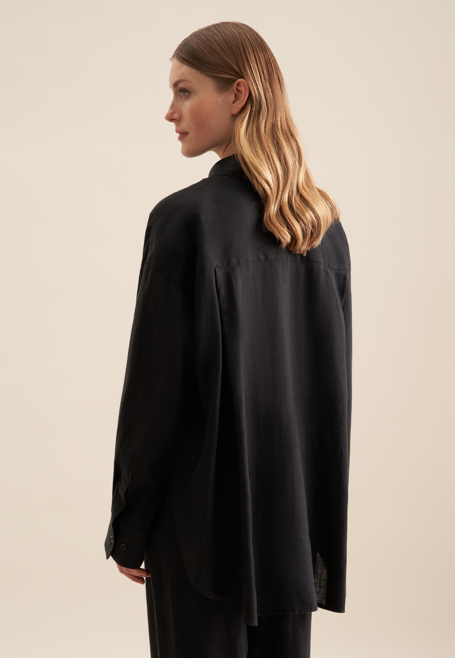 seidensticker Longbluse »Schwarze Rose« Langarm Kragen Uni