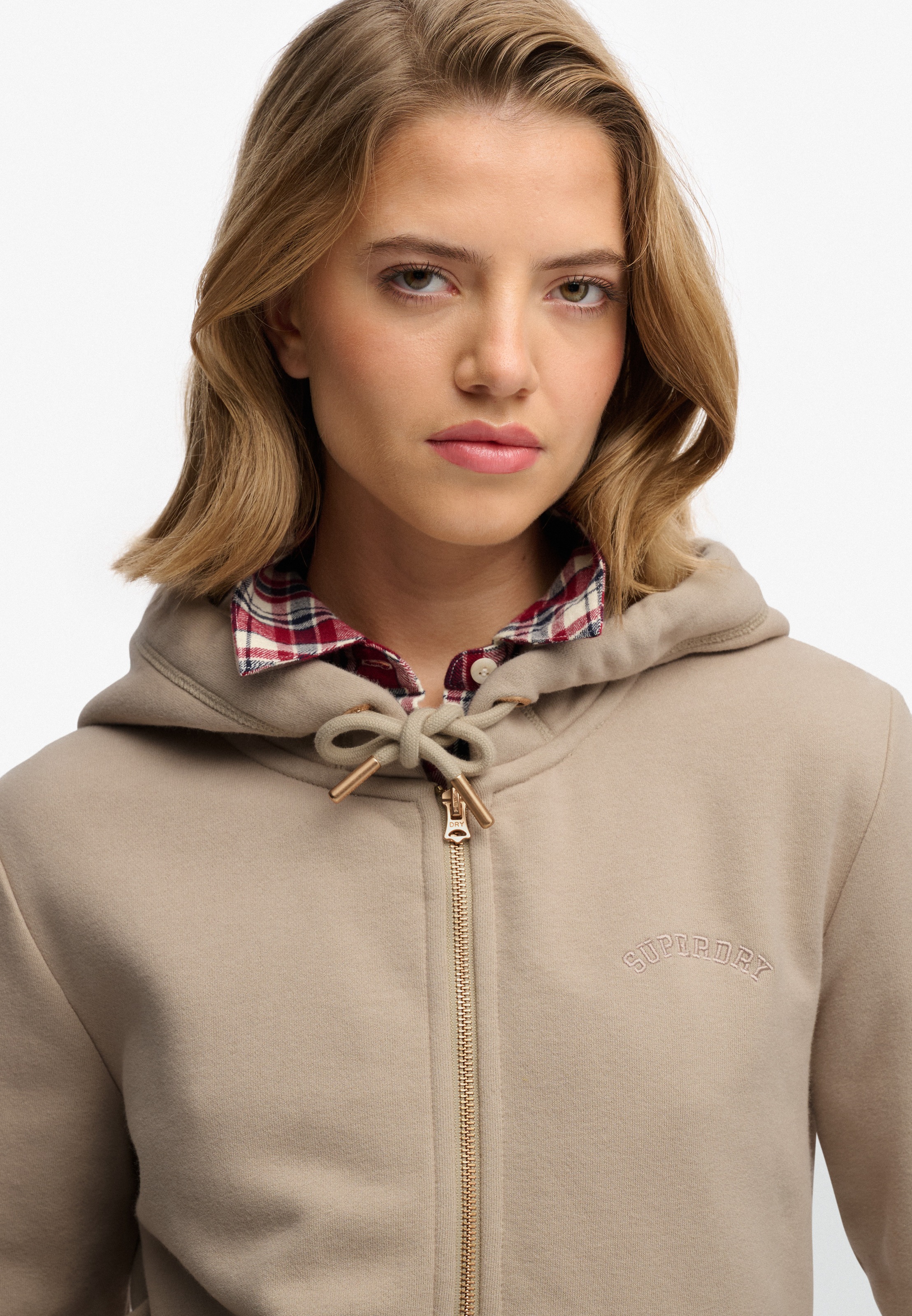Superdry Kapuzensweatjacke »Essential Logo Ziphood Hb« Mit Logostickerei