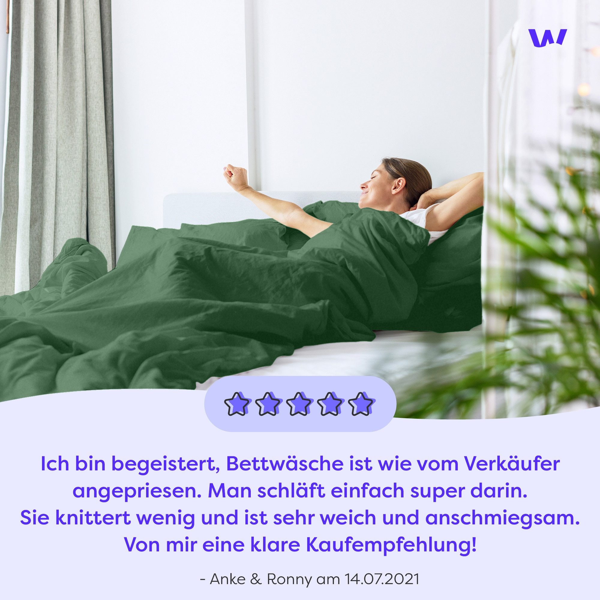 Wolkenfeld Bettwäsche »Allergiker Bettwäsche, unfassbar weich«, 135x200 cm, 155x220 & Übergrößen I inkl. Kissenbezüge 80x80 I Uni