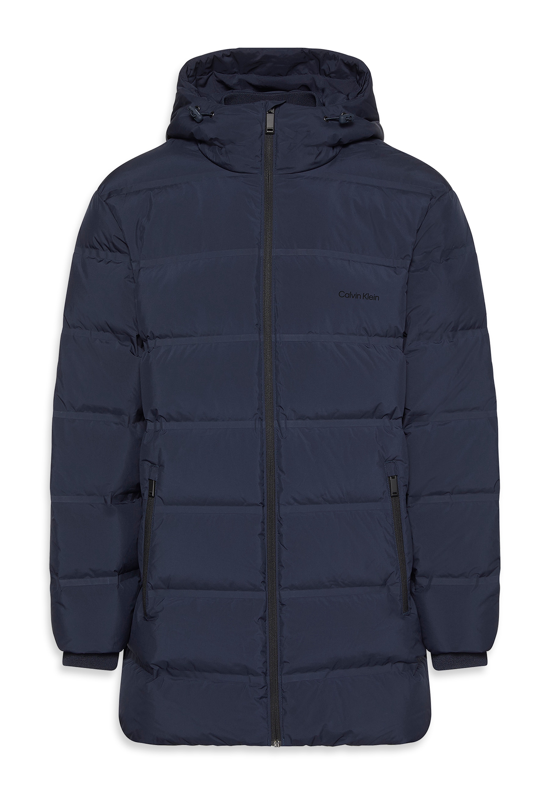 Calvin Klein Steppmantel »LS BONDED CHNNLD LONG HOODED PUF«, Mit Rundhalsausschnitt, regular fit