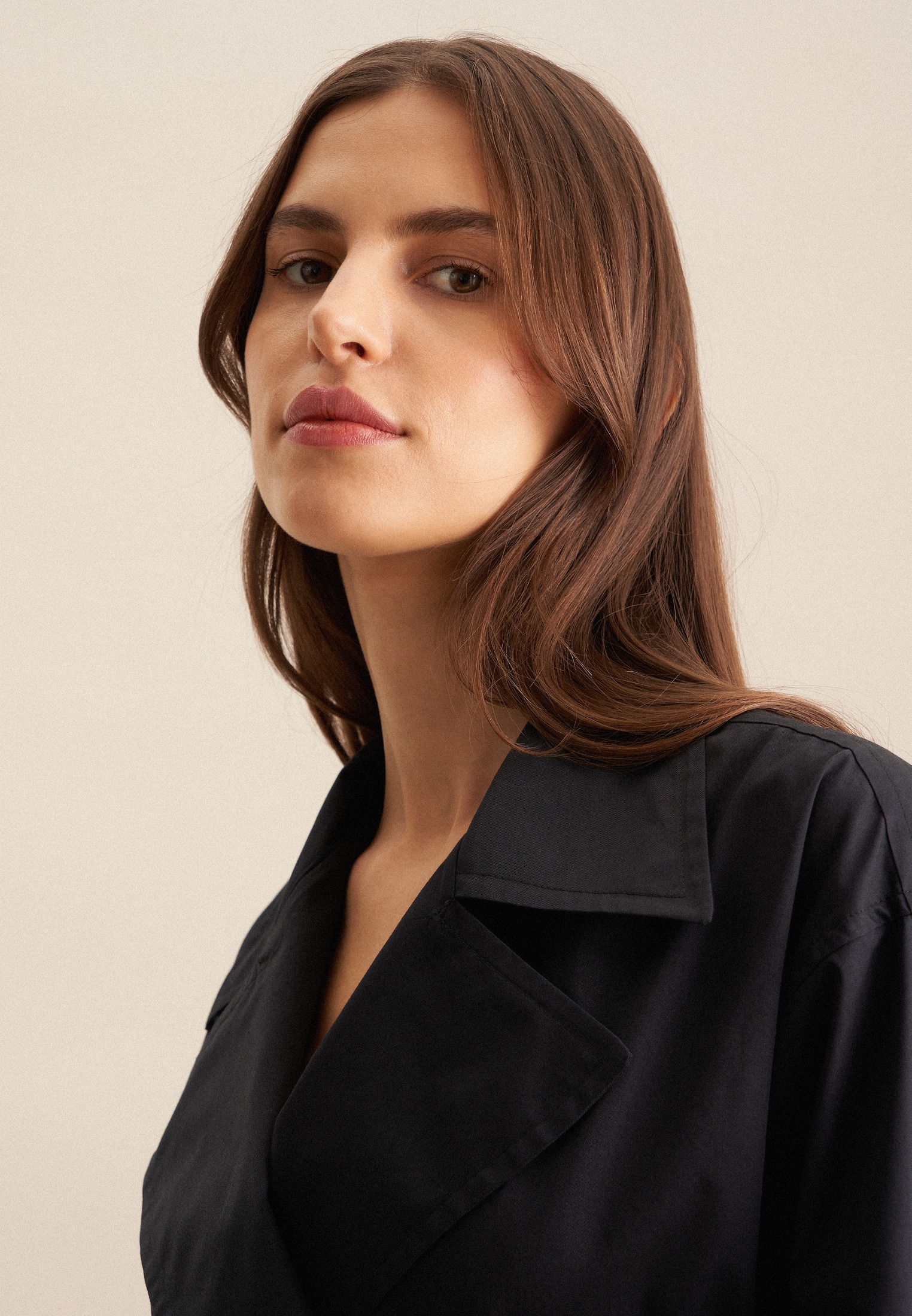 seidensticker Sommerkleid »Schwarze Rose« V-Neck Uni