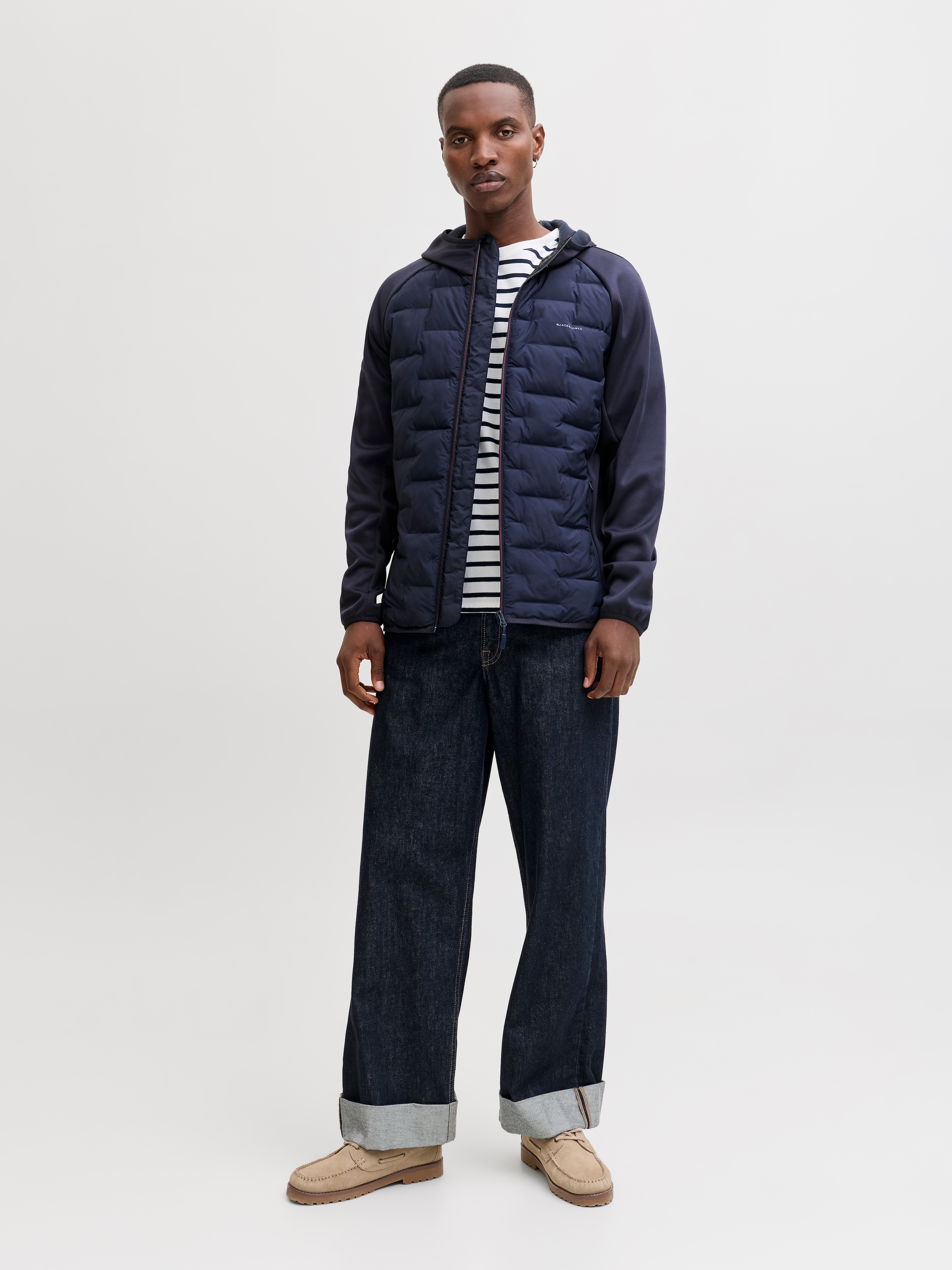 Jack & Jones Steppjacke »JJEPERFECT HYBRID JACKET NOOS« mit Kapuze mit Kapuze