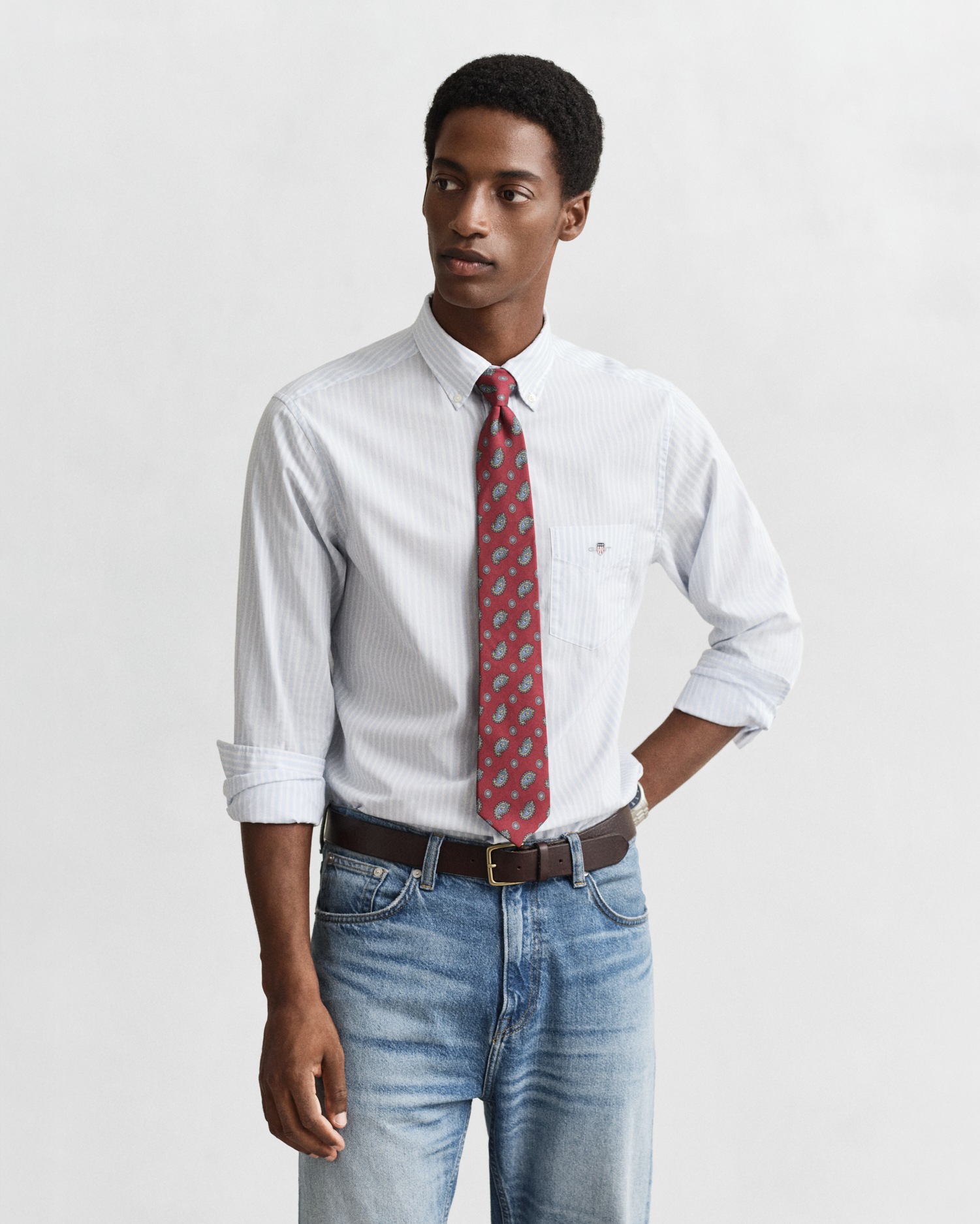 Gant Langarmhemd »REG POPLIN STRIPE SHIRT«