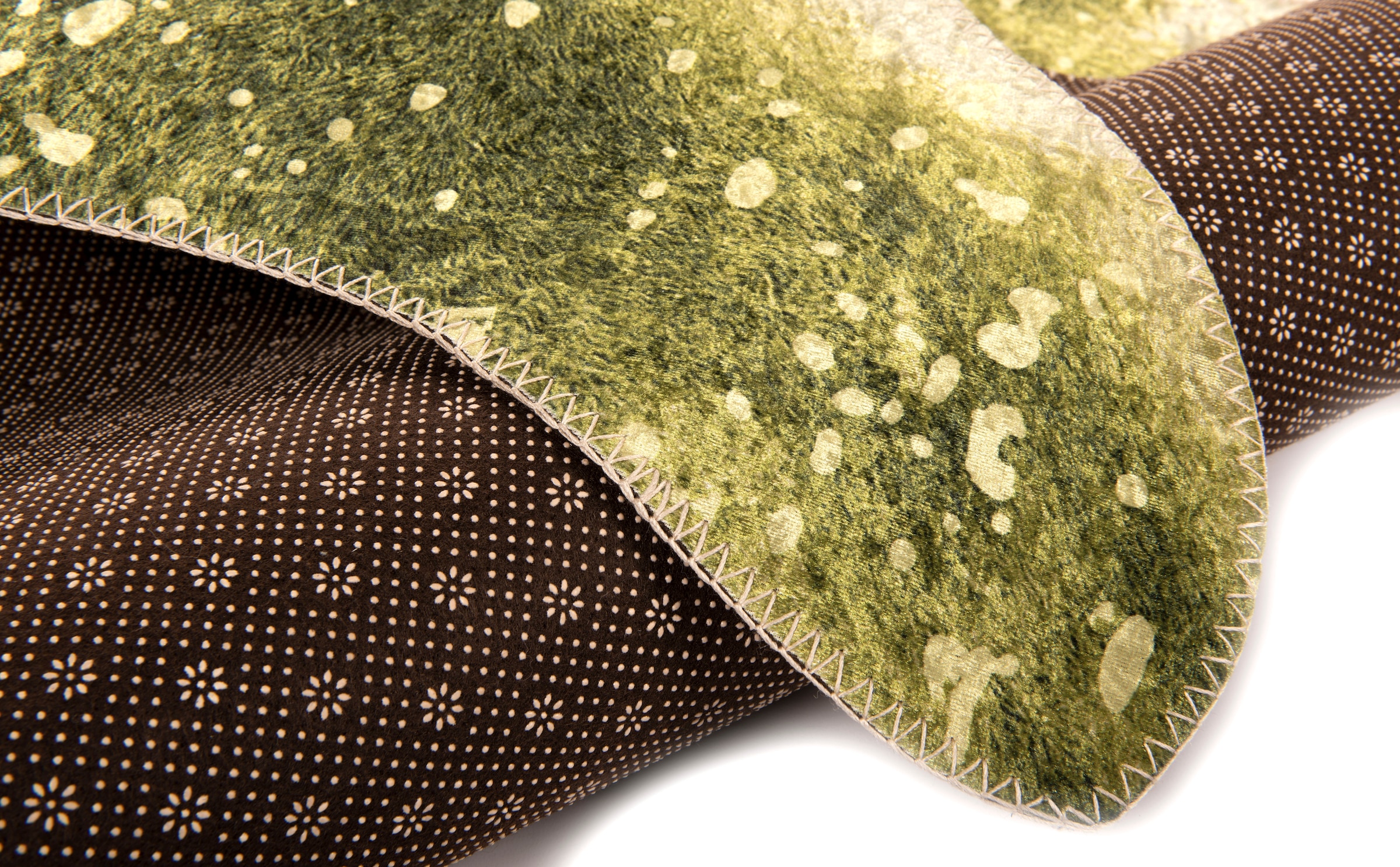 Gino Falcone Fellteppich »Bionda«, fellförmig, 3 mm Höhe, Kunstfell, gedruckte Kuhfell-Optik, ideal im Wohnzimmer & Schlafzimmer