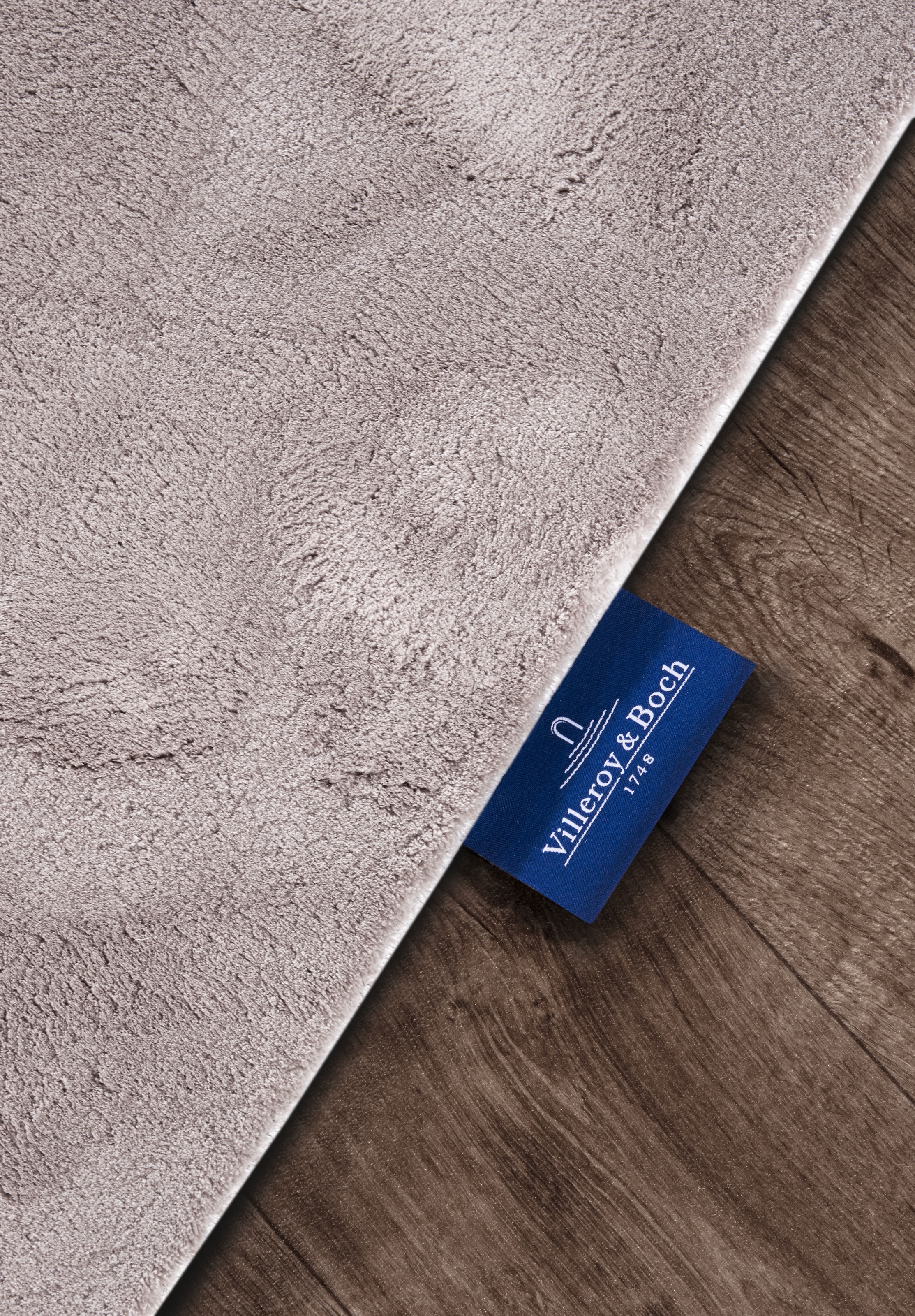 Villeroy & Boch Teppich »Leon«, rechteckig, 15 mm Höhe, Langflor, Shaggy, uni, flauschig weich, glänzend, Kaninchenfell Haptik