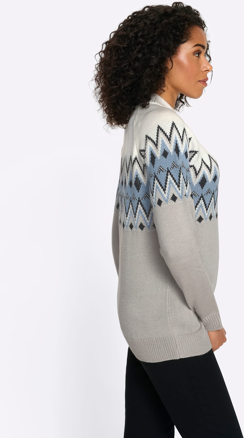 Classic Basics Stehkragenpullover »Langarm-Pullover«