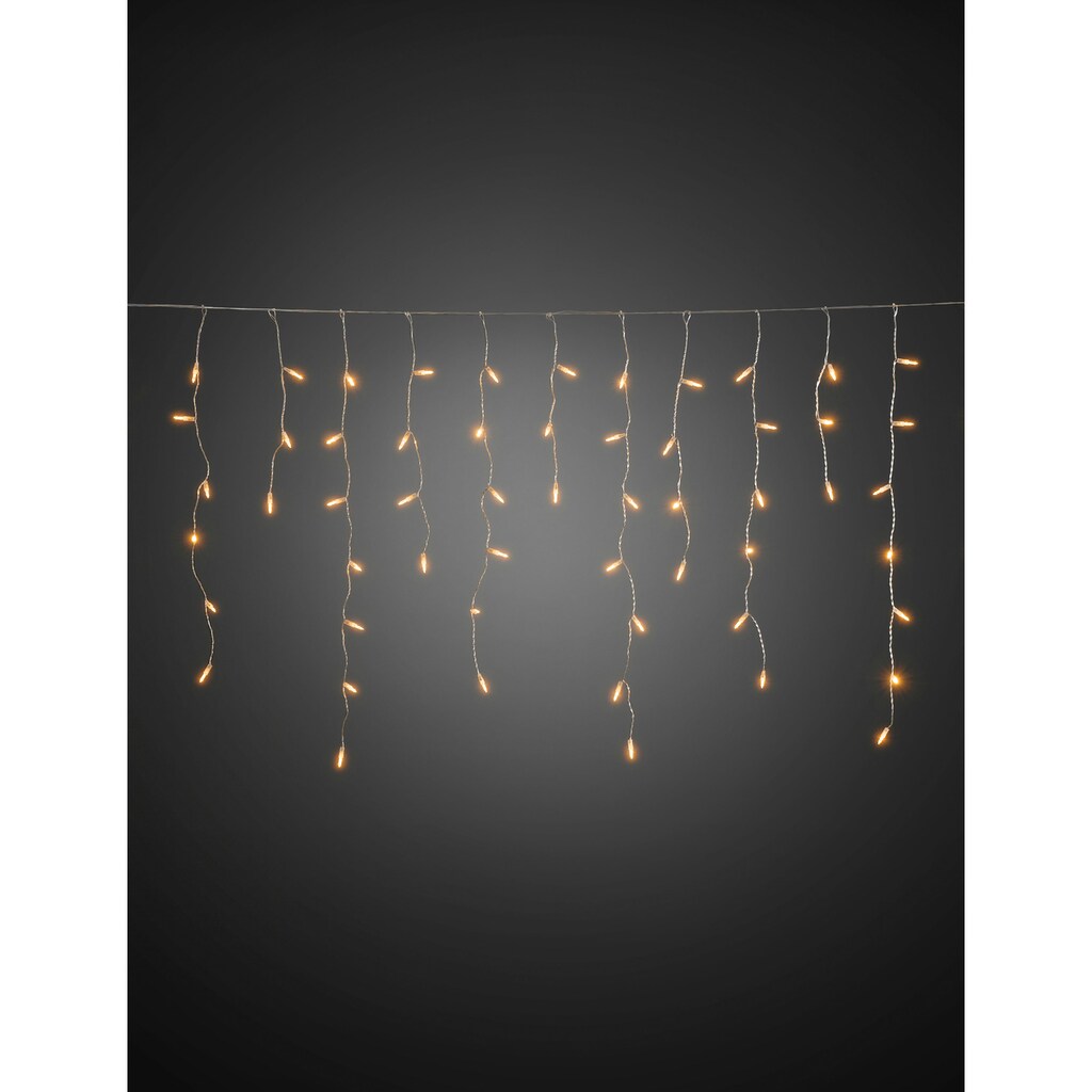 KONSTSMIDE LED-Lichtervorhang »Weihnachtsdeko aussen«, 96 St.-flammig
