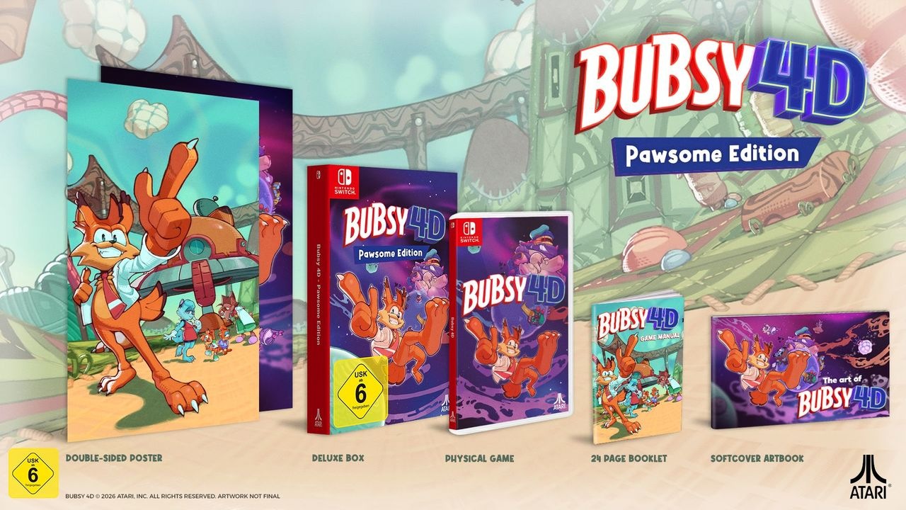 ATARI Spielesoftware »Bubsy 4D Pawsome Edition« Nintendo Switch