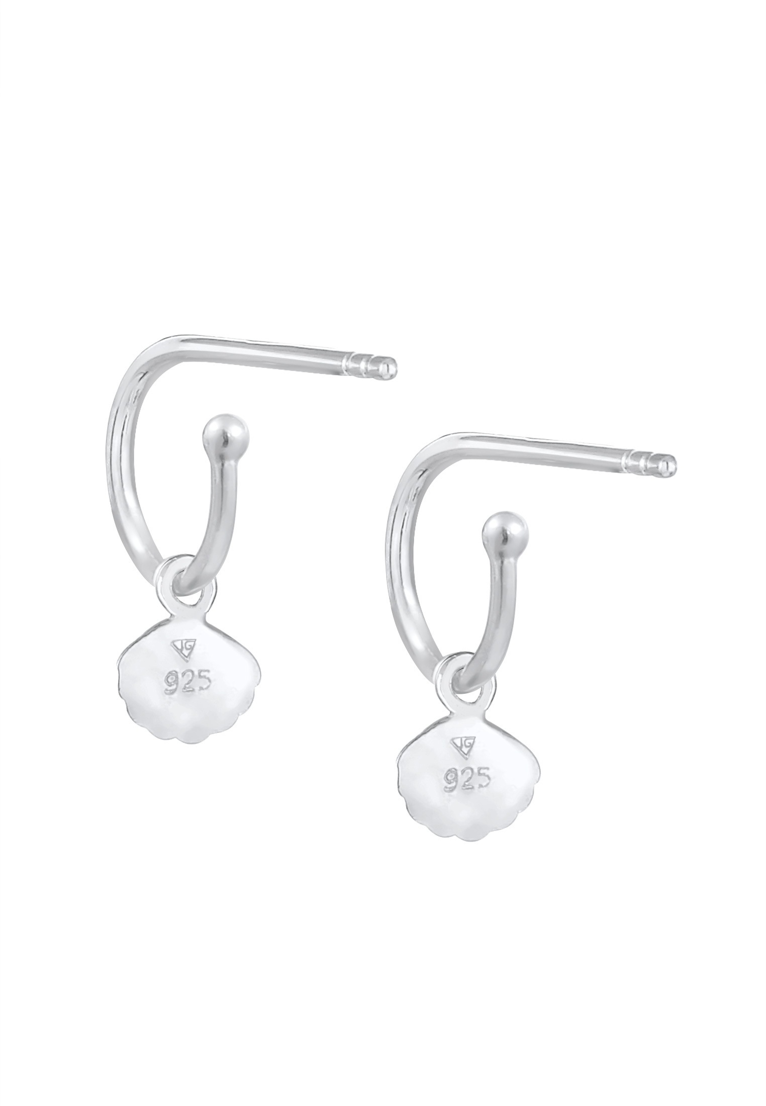 Elli Paar Ohrstecker »Ohrringe Creolen Stecker Muschel 925 Silber«