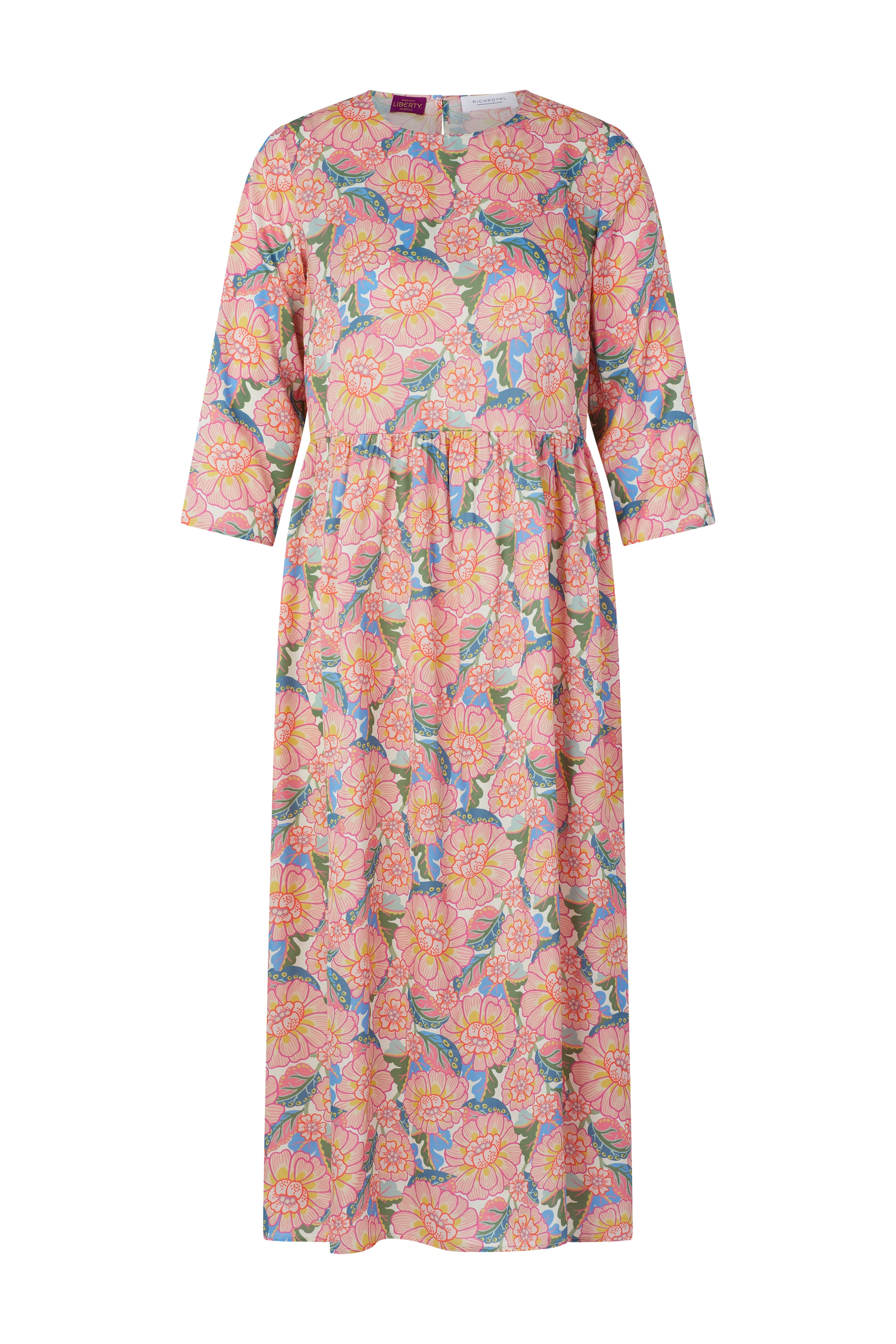 RICHROYAL Midikleid Ohne Tasche im Liberty-Blumenmuster