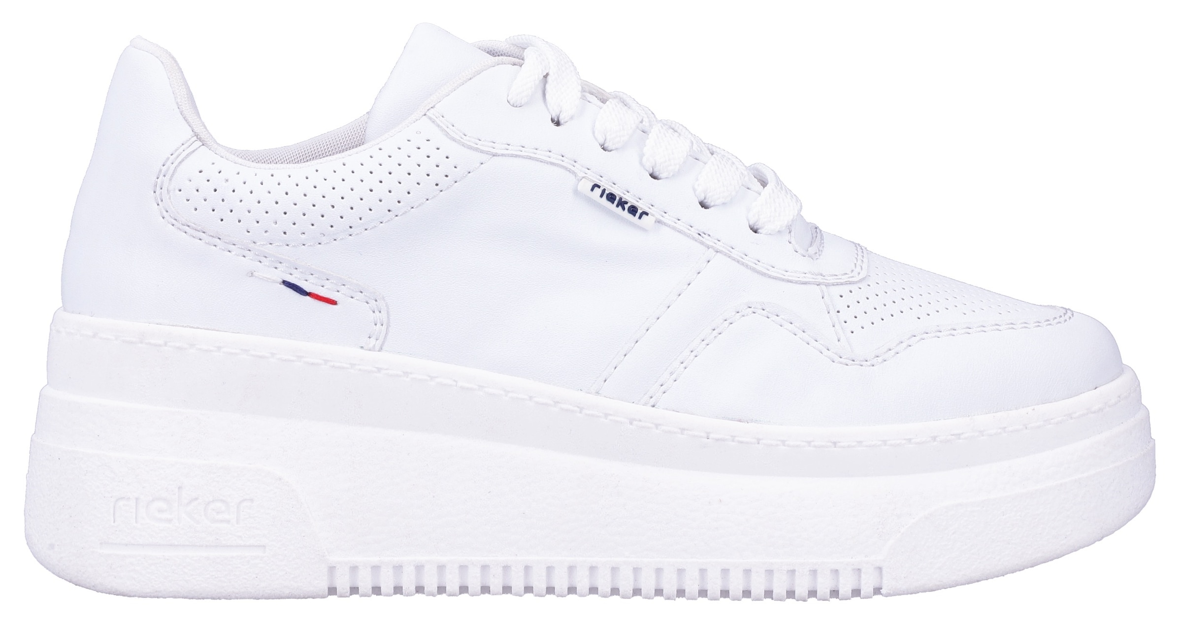 Rieker Plateausneaker  mit loser Einlage, Freizeitschuh, Halbschuh, Schnürschuh