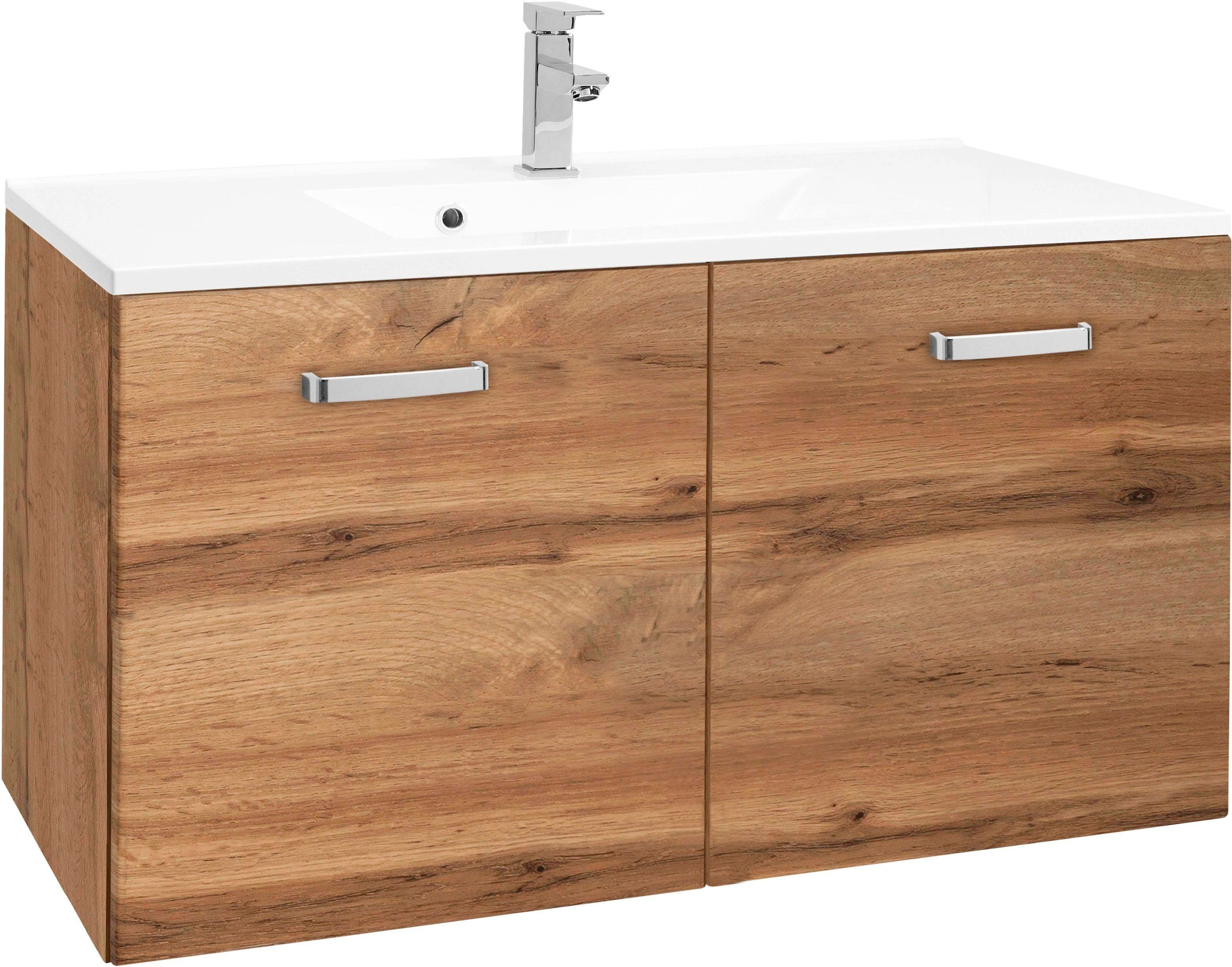 Welltime Waschtisch »Ravenna« in braun, Größe B/H/T: 90 cm x 54 cm x 48 cm