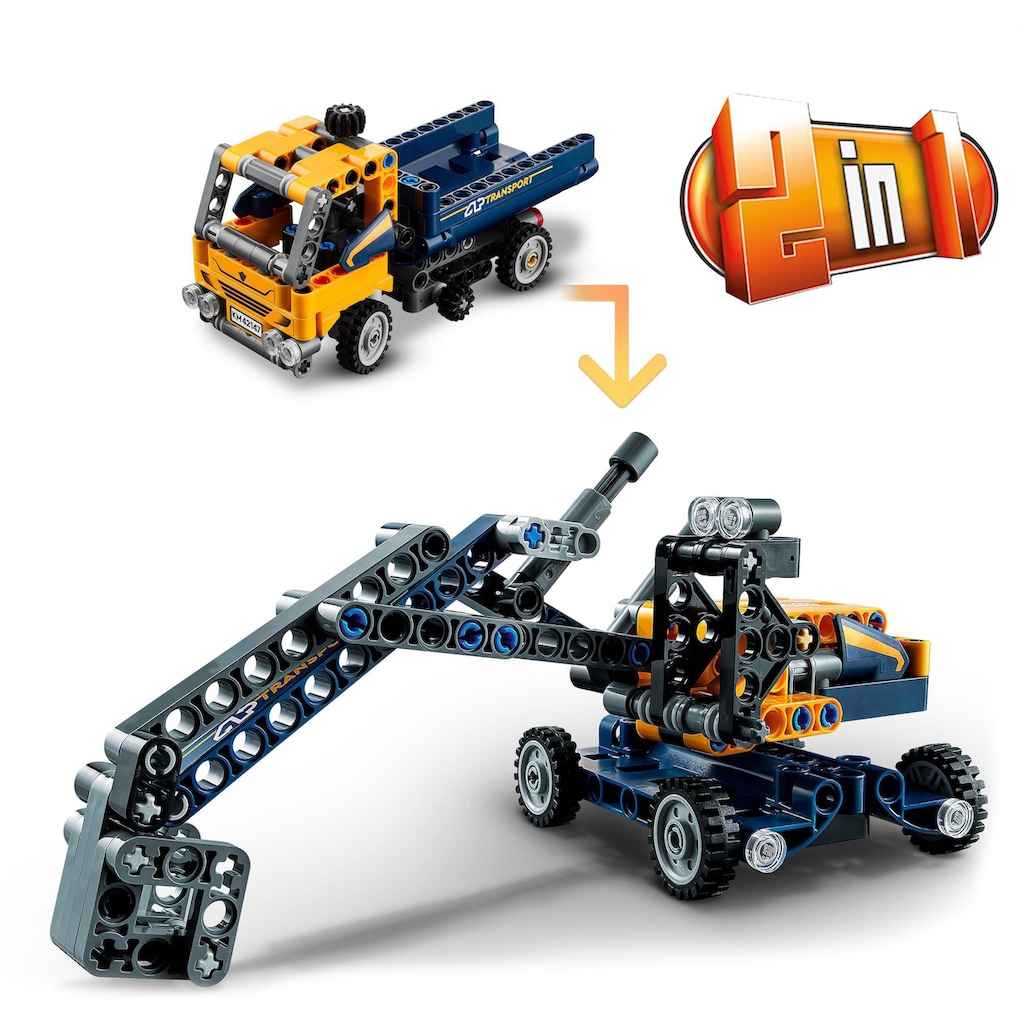 LEGO® Konstruktionsspielsteine »Kipplaster (42147), LEGO® Technic«, (177 St.), Made in Europe