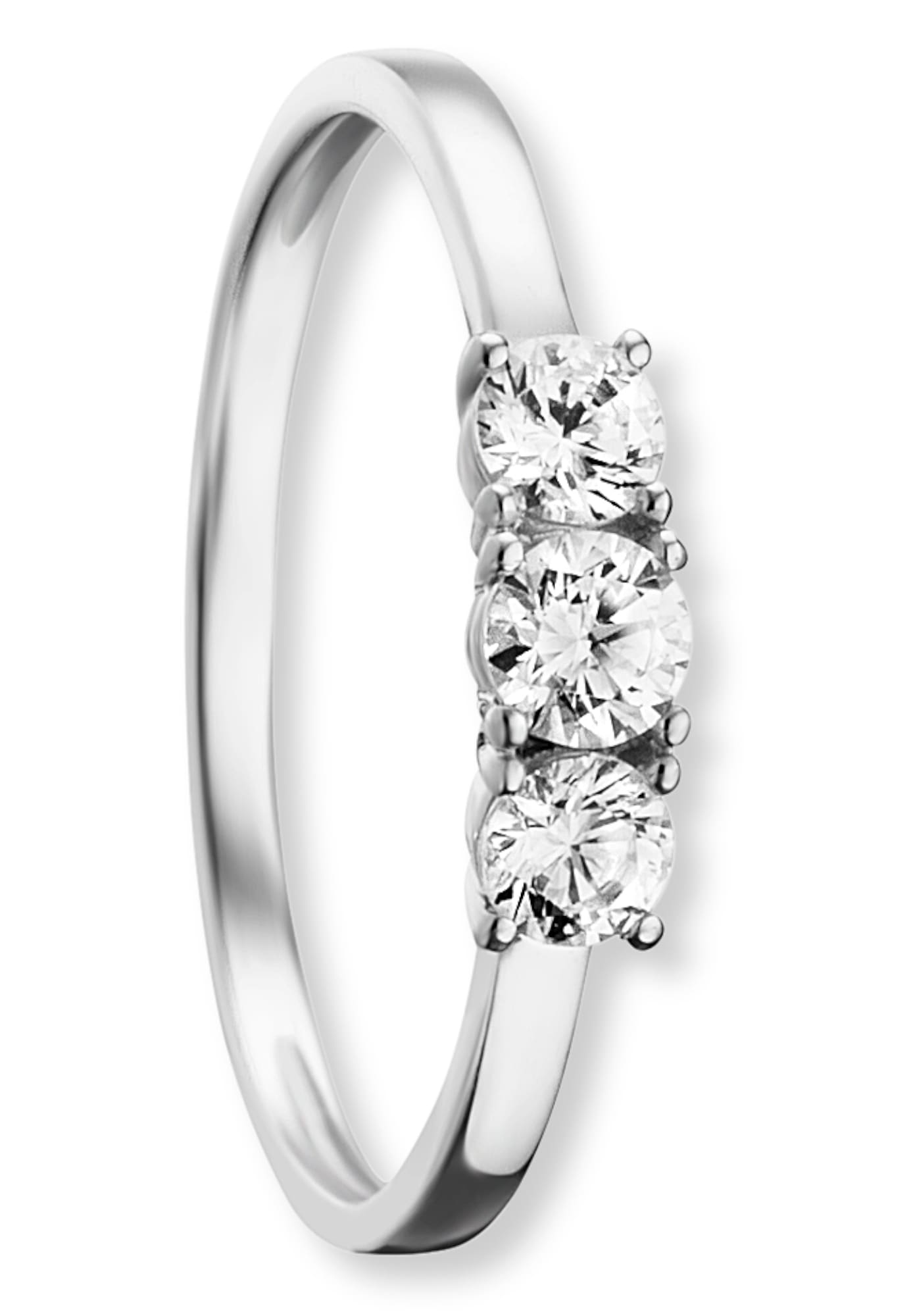 ONE ELEMENT Goldring »Zirkonia Ring aus 333 Weißgold«
