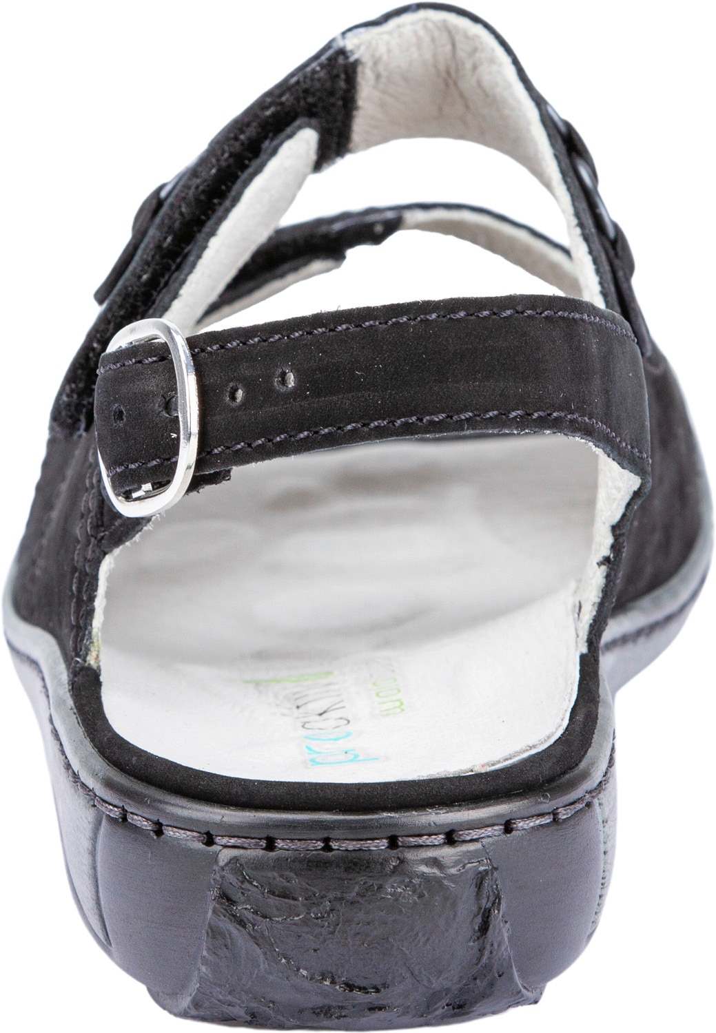 Waldläufer Riemchensandale »GARDA«, Sommerschuh, Sandalette, Keilabsatz, mit Druckknopf, G-Weite