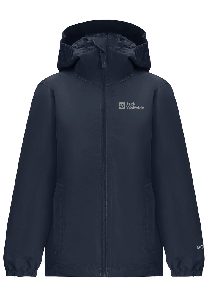 Jack Wolfskin Regenjacke »FLAZE JACKET K« mitKapuze in blau, Größe 92
