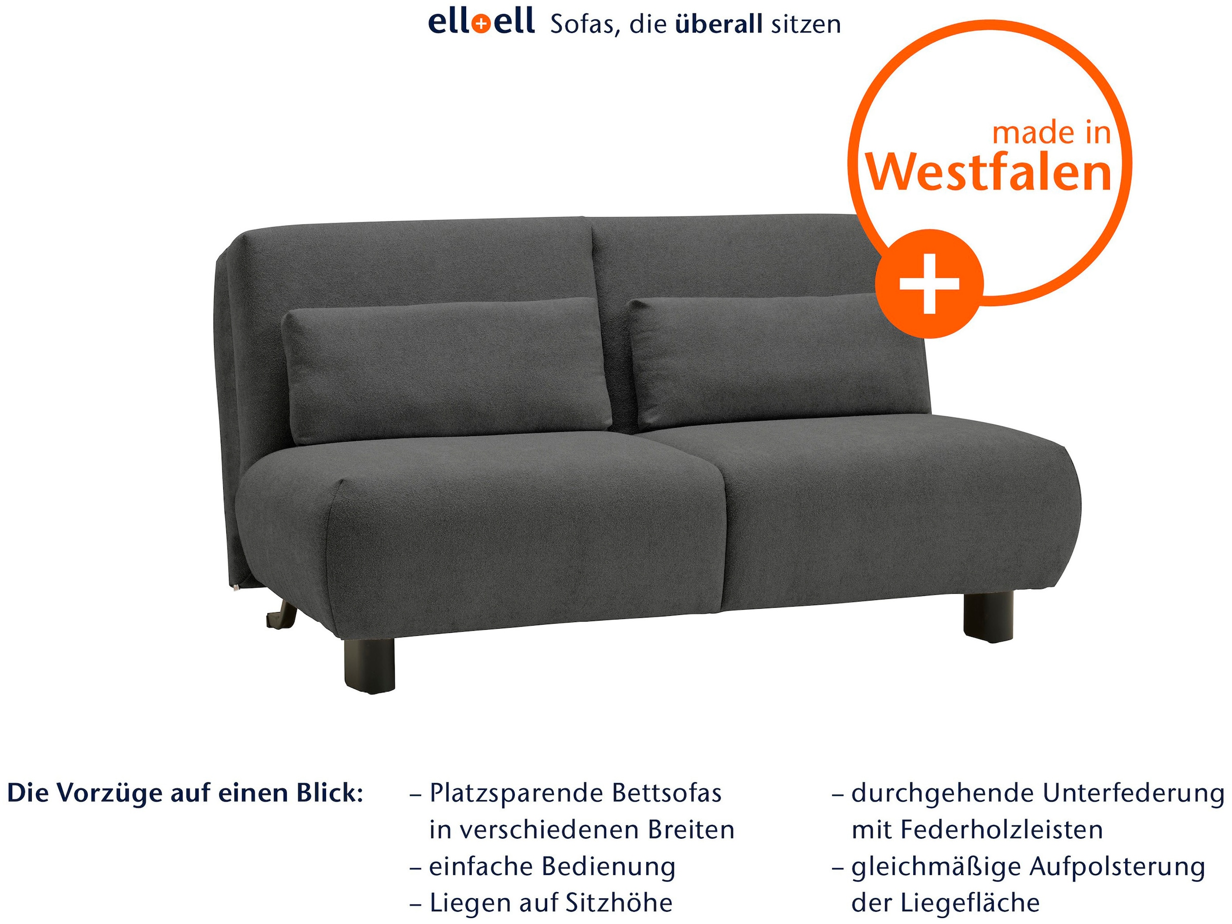 ell + ell Schlafsofa »Minou«