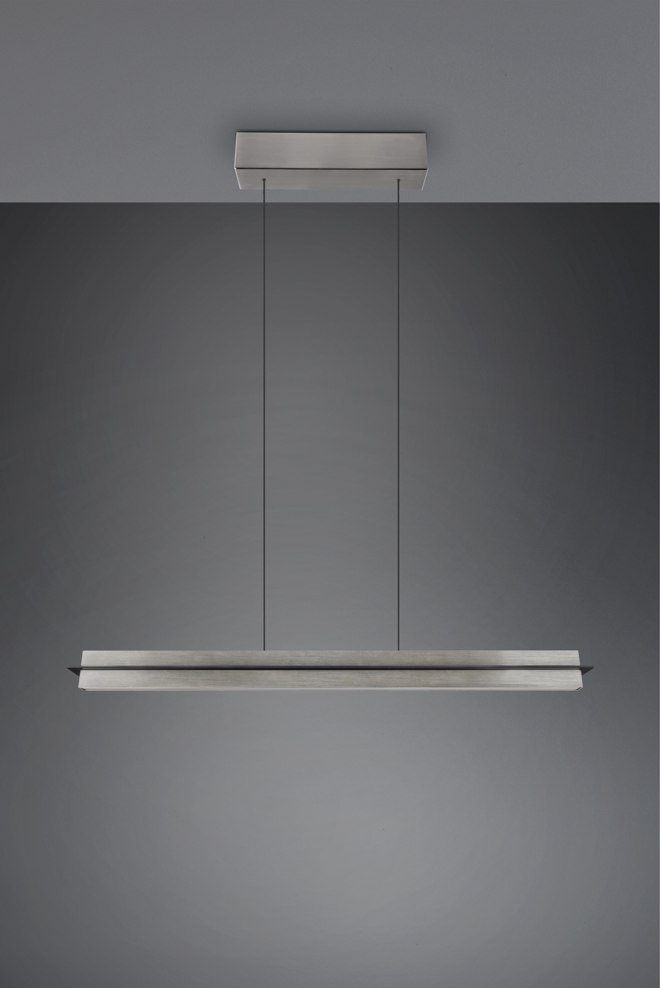 TRIO Leuchten LED Pendelleuchte »EMERSON, LED Hängeleuchte höhenverstellbar, 4-Stufen Touch Dimmer« LED-Board 1 Stk. Farbwechsler | warmweiß - kaltweiß Lichtfarbe einstellbar 2700-5000K warm- bis kaltweiß, Höhe max 150 cm