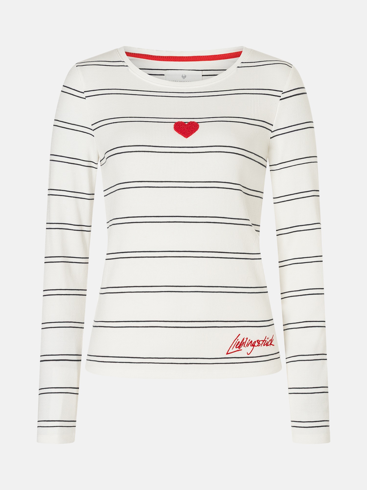 Lieblingsstück Langarmshirt »SinaL« mit Herzmotiv und Streifen