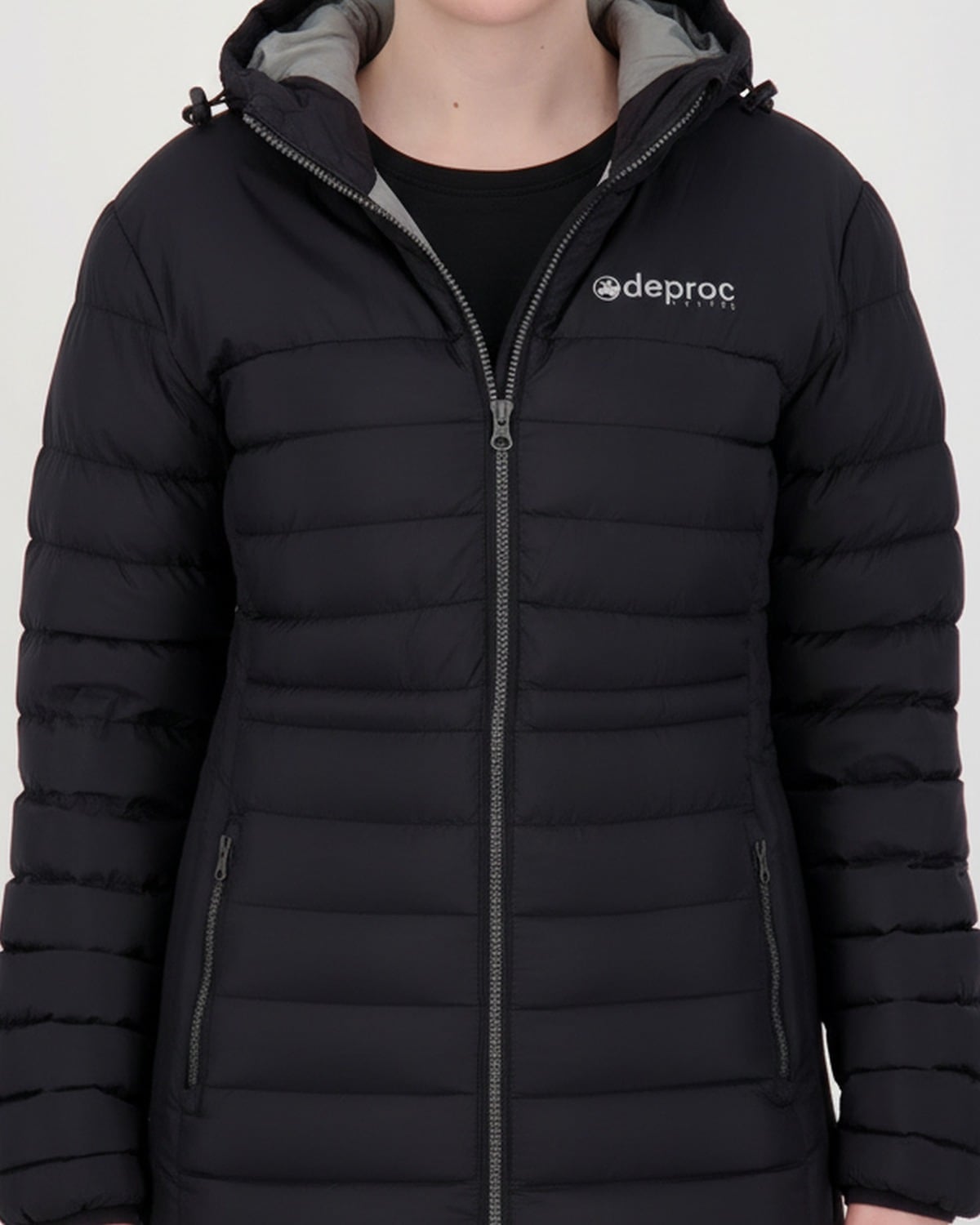 DEPROC Active Steppjacke »BANFF LONG WOMEN« mit Kapuze auch in Großen Größen erhältlich