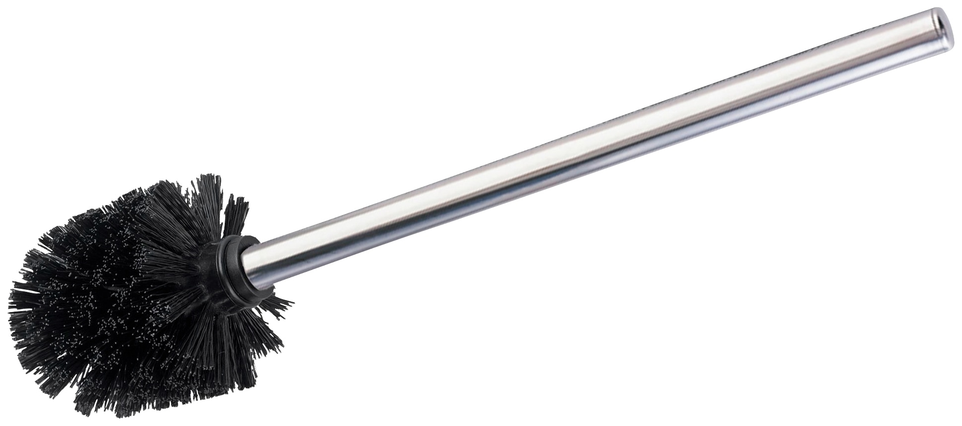 Wenko WC-Reinigungsbürste Set 3 Stk. aus Edelstahl Kunststoff schwarz, mit Edelstahl Griff in schwarz
