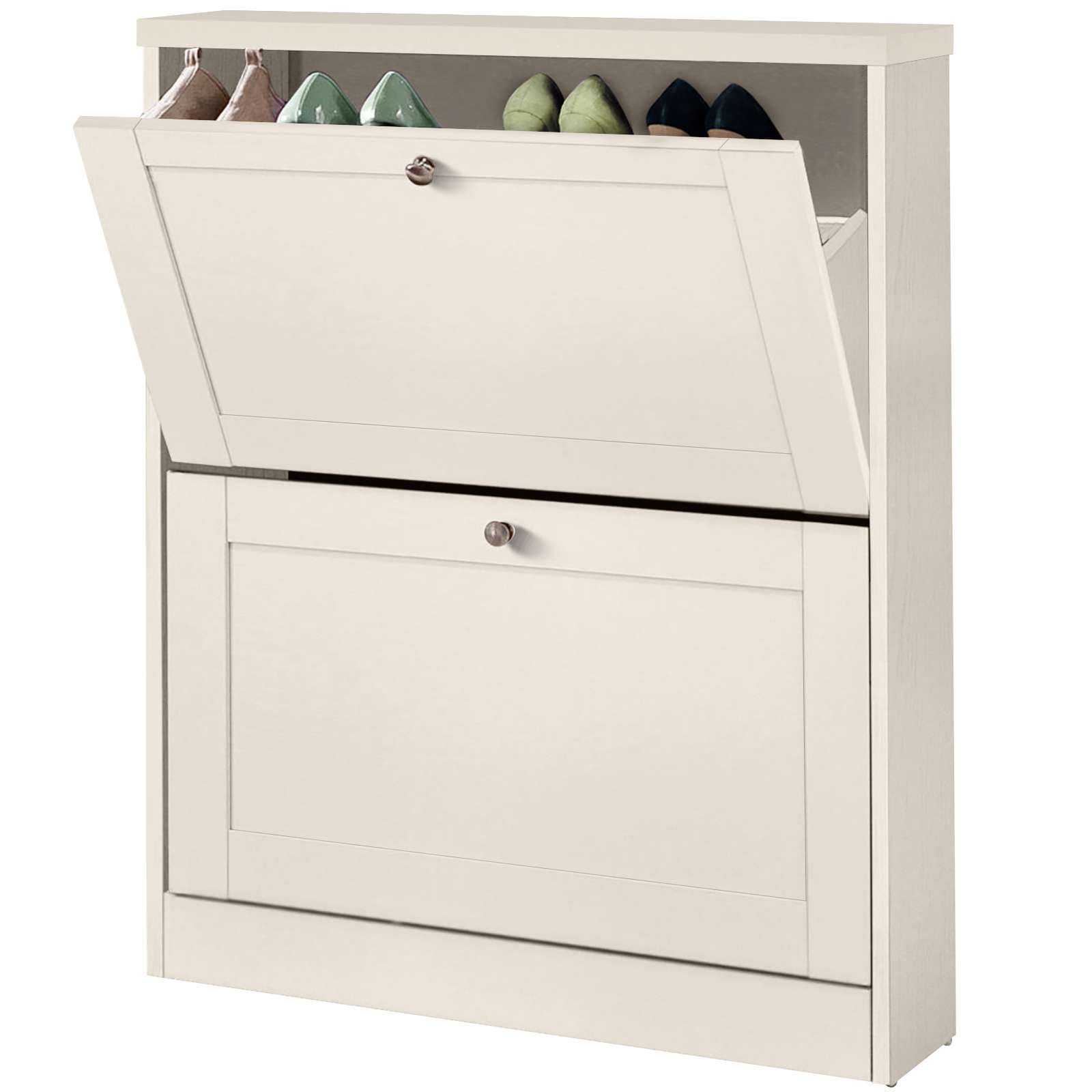 OTTO home Schuhschrank »Heide« Breite 70 cm, mit 2 Klappen und Facettenfront
