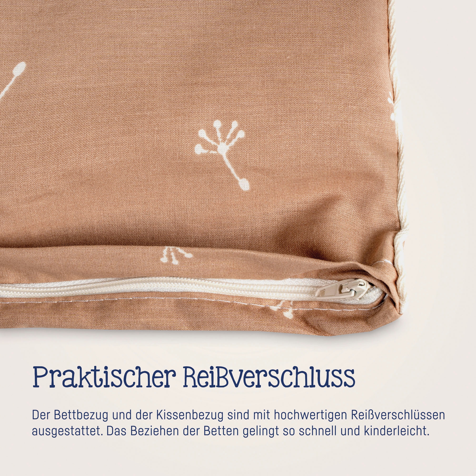 Julius Zöllner Kinderbettwäsche »Baby- und Kinderbettwäsche aus 100% Bio-Baumwolle«, erhältlich in den Größen 80x80+35x40cm und 100x135+40x60cm