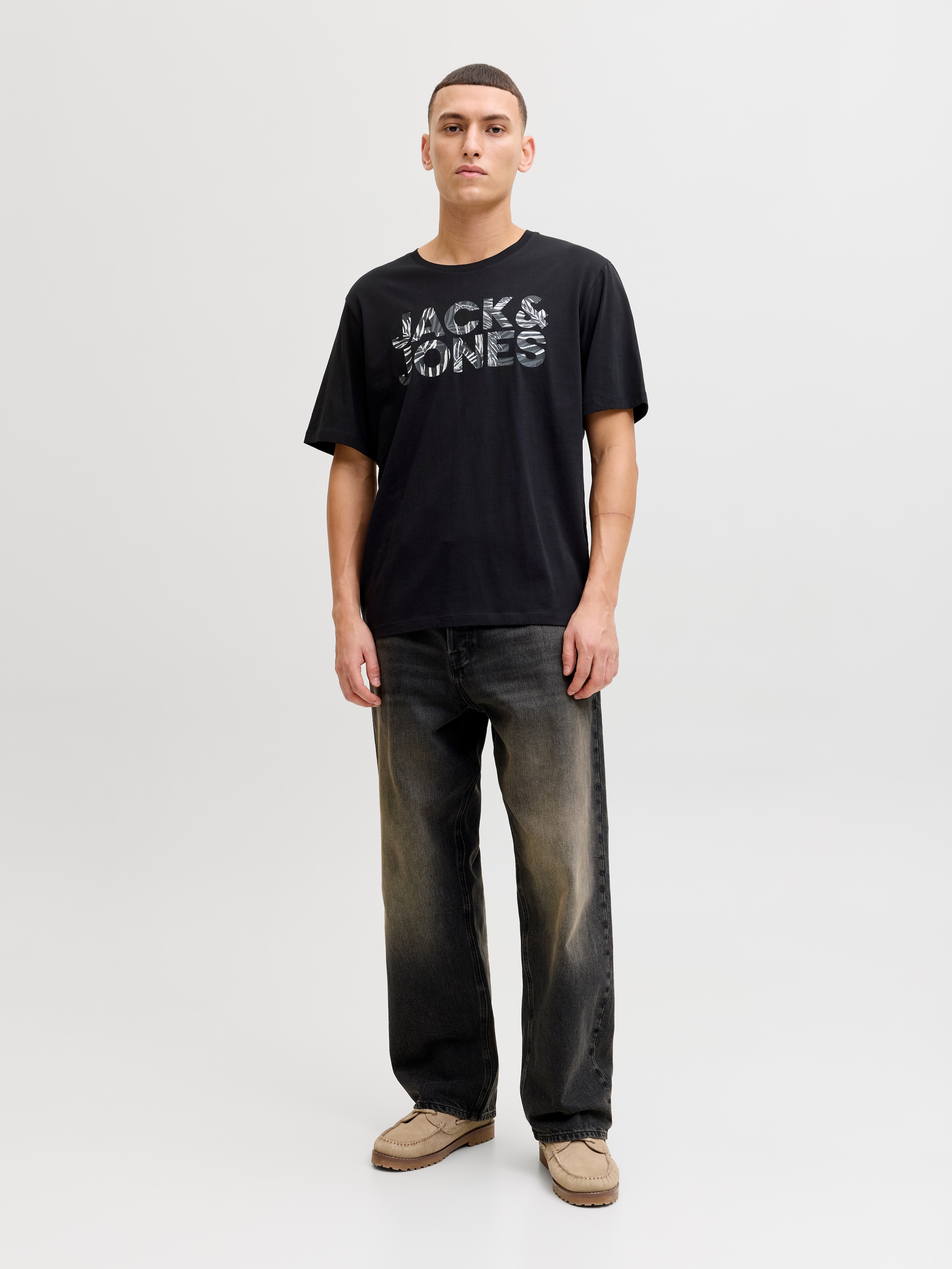 Jack & Jones Kurzarmshirt »JJEJEFF LOGO TEE SS SN« mit Logoprint