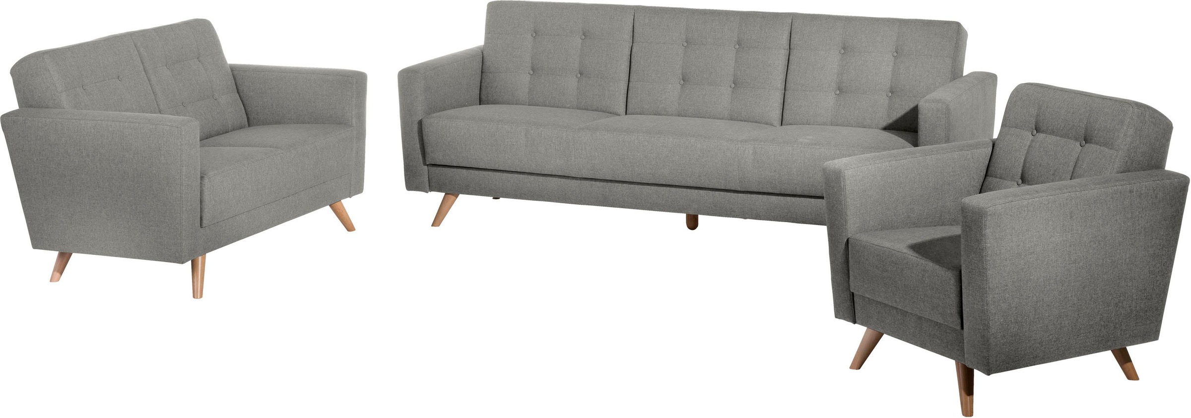 Max Winzer® 3-Sitzer »Julius Kippcouch mit komfortablem Federkern, klassisch und modern«, Schlafsofa, inklusive Bettfunktion & Bettkasten, Breite 224 cm