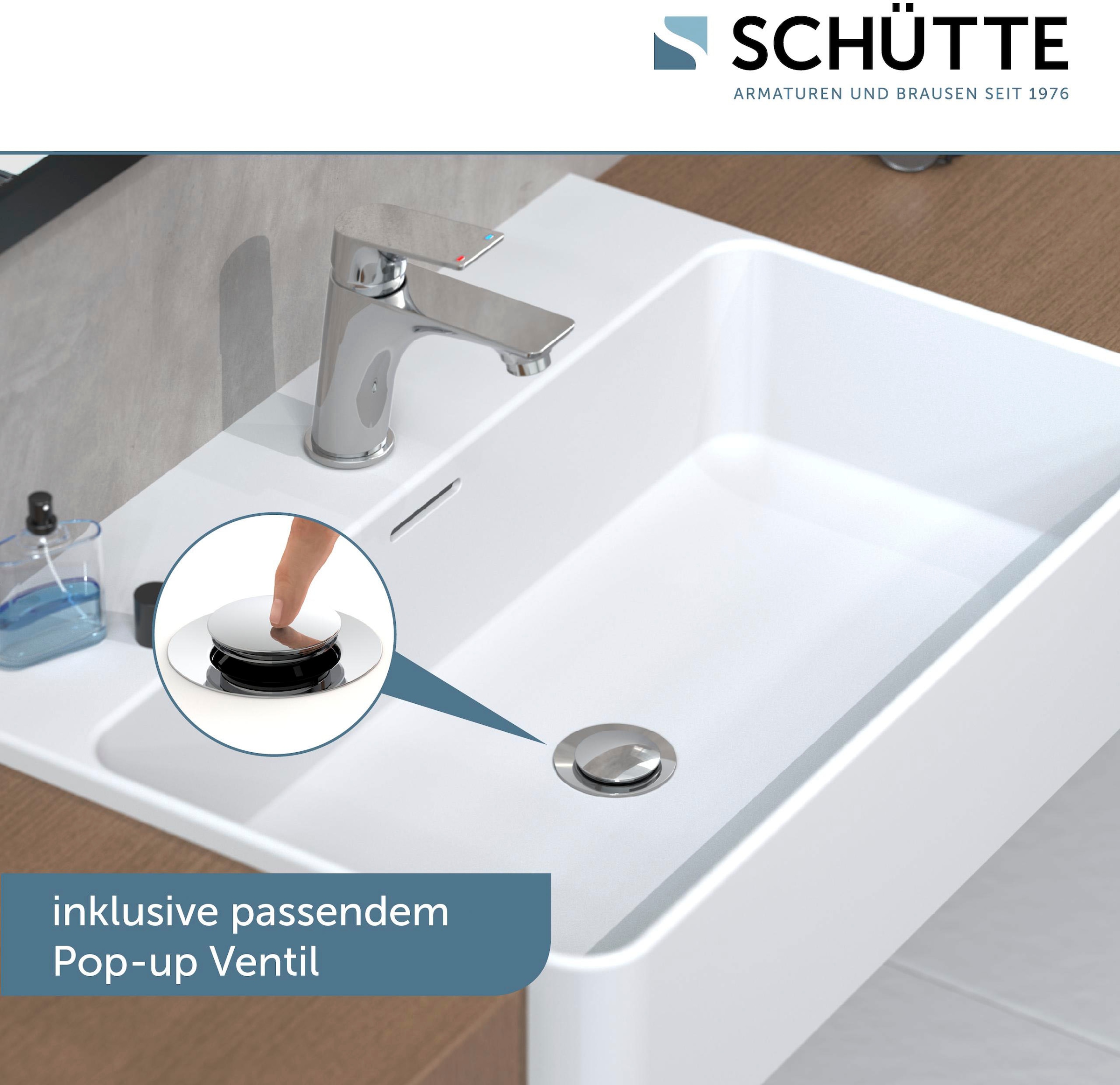 Schütte Waschtischarmatur »BOSTON« wassersparende Eco-Click-Funktion, inkl. Pop-Up