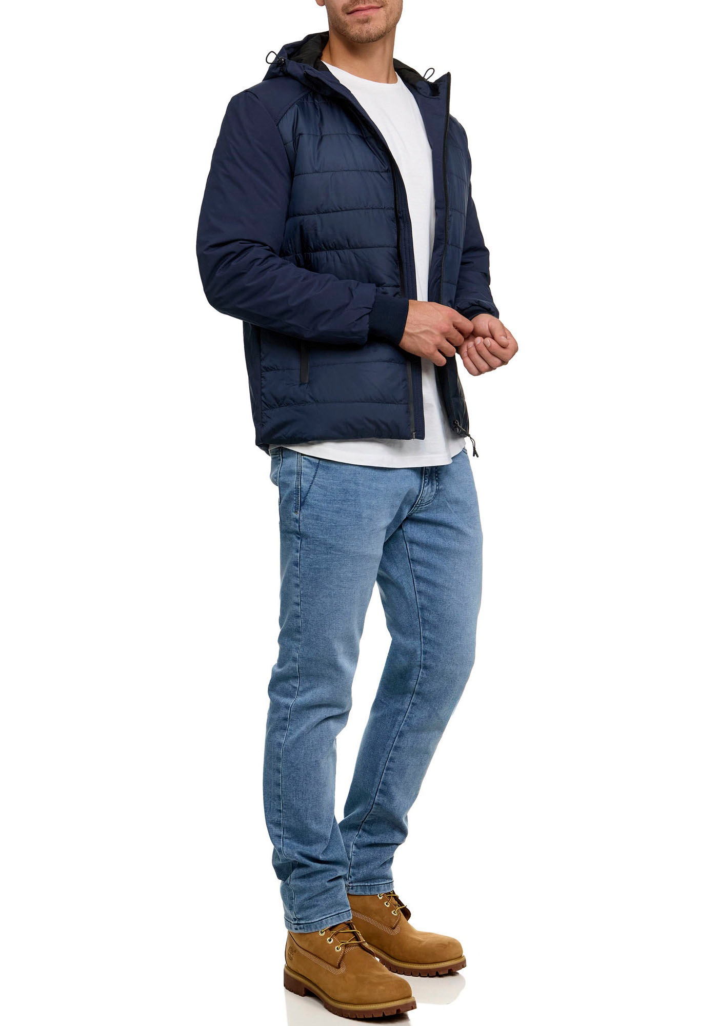 Indicode Steppjacke »INNoqual«, mit Kapuze