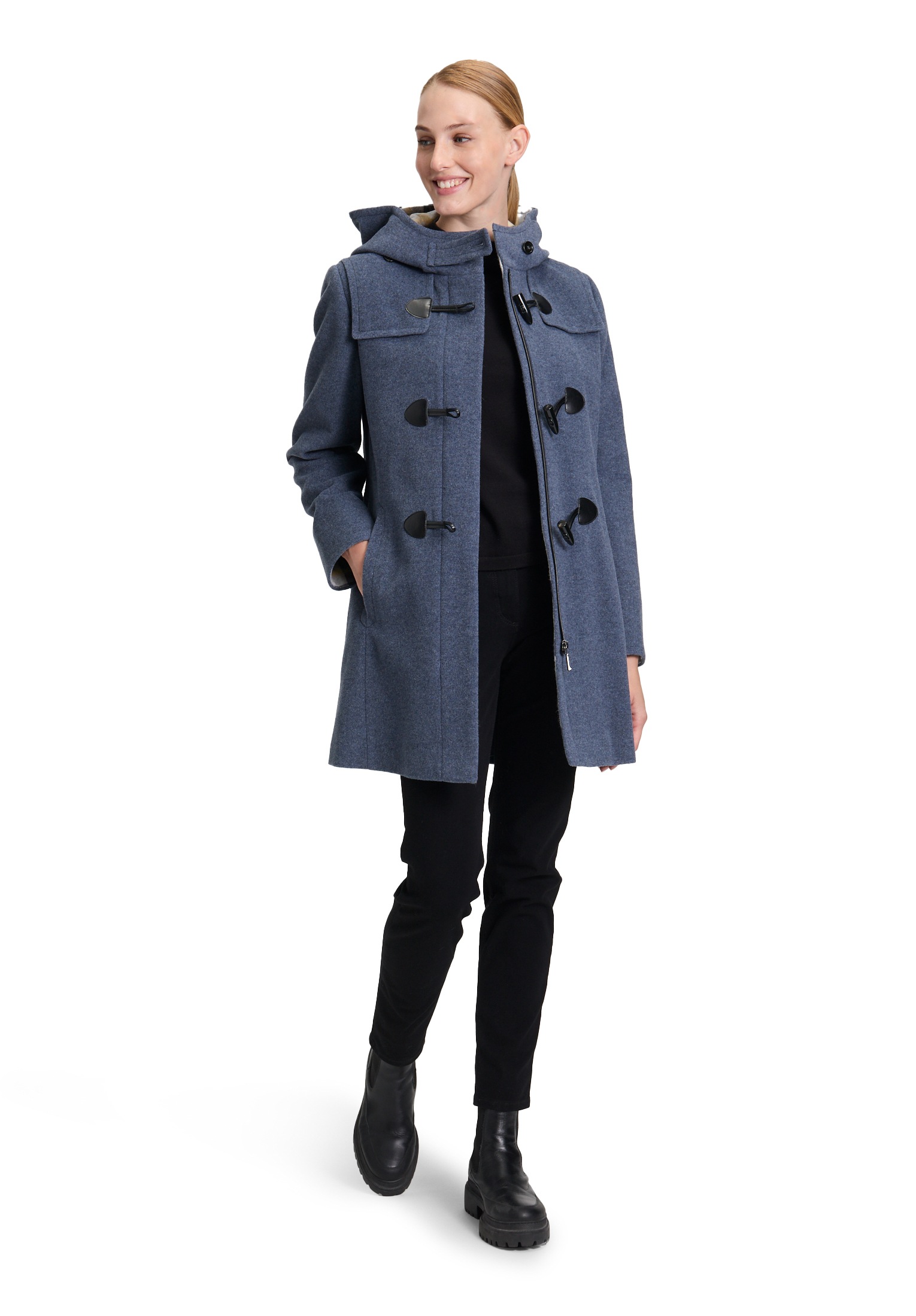 Gil Bret Wolljacke »Dufflecoat mit Kapuze«