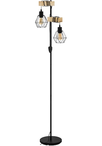 EGLO Stehlampe »TOWNSHEND 5«, E27, schwarz / L40 x H166,5 x B25 cm / exkl. 2 x E27 (je... kaufen