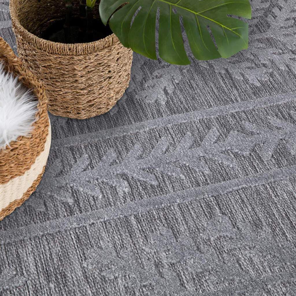 Carpet City Teppich »In-& Outdoorteppich Santorini 411, 3D-Effekt, Boho-Optik«, rechteckig, 5 mm Höhe, Wetterfest & UV-beständig für Terrasse, Balkon, Küche, Flur