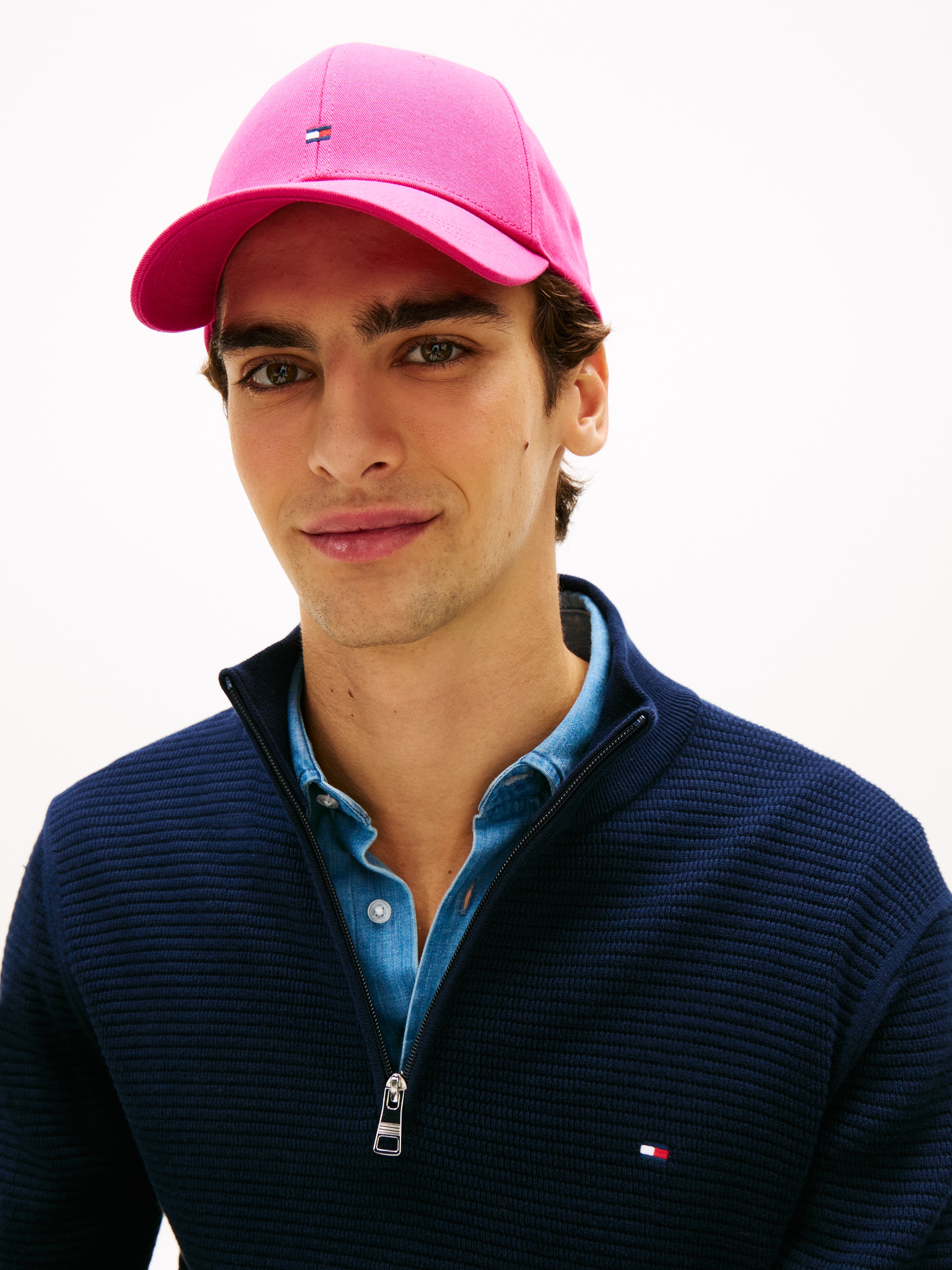 Tommy Hilfiger Baseball Cap »TH FLAG COTTON 6 PANEL CAP« Klemmverschluss, Logoprägung UNISEX
