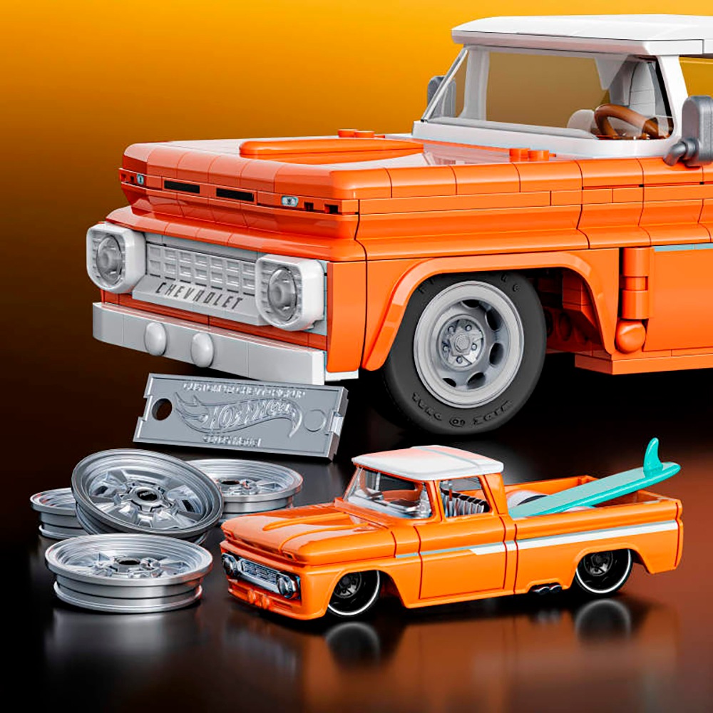 Mattel® Modellbausatz »Mattel Brick Shop Hot Wheels, ELITE SERIES CHEVY«, (858 St.), 1:16