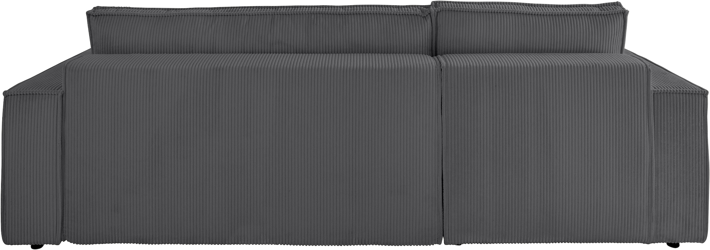 OTTO home Ecksofa »CASSI, 241cm, L-Form, Schlafsofa, Dauerschläfer, Boxspringfederung«, Schlaffunktion (133/200),Bettkasten, Recamiere links/rechts, Cord