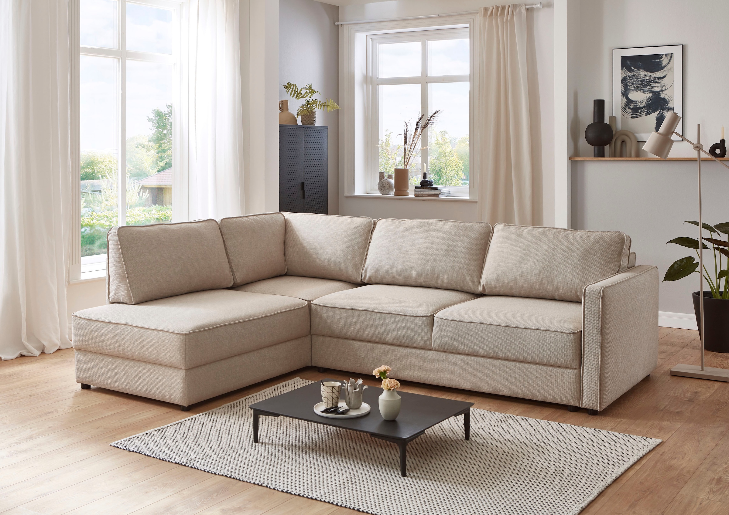 Schlafsofa »Chill«, Ecksofa mit Bettfunktion und Bettkasten