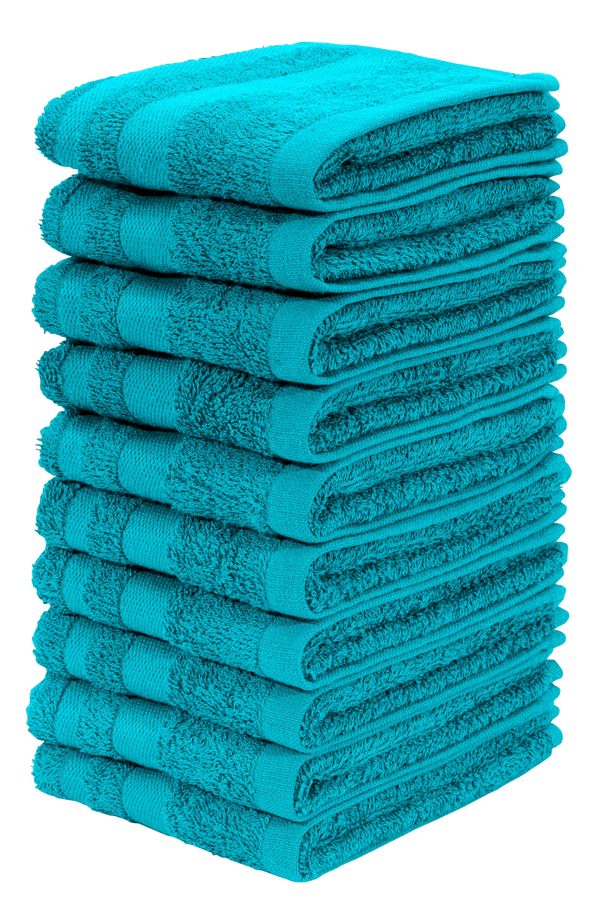 OTTO home Waschlappen »Vanessa, als Set und Serie erhältlich, 10 Seiftücher, 30x30cm« Handtücher mit Bordüre, 100% Baumwolle, einfarbig, weich