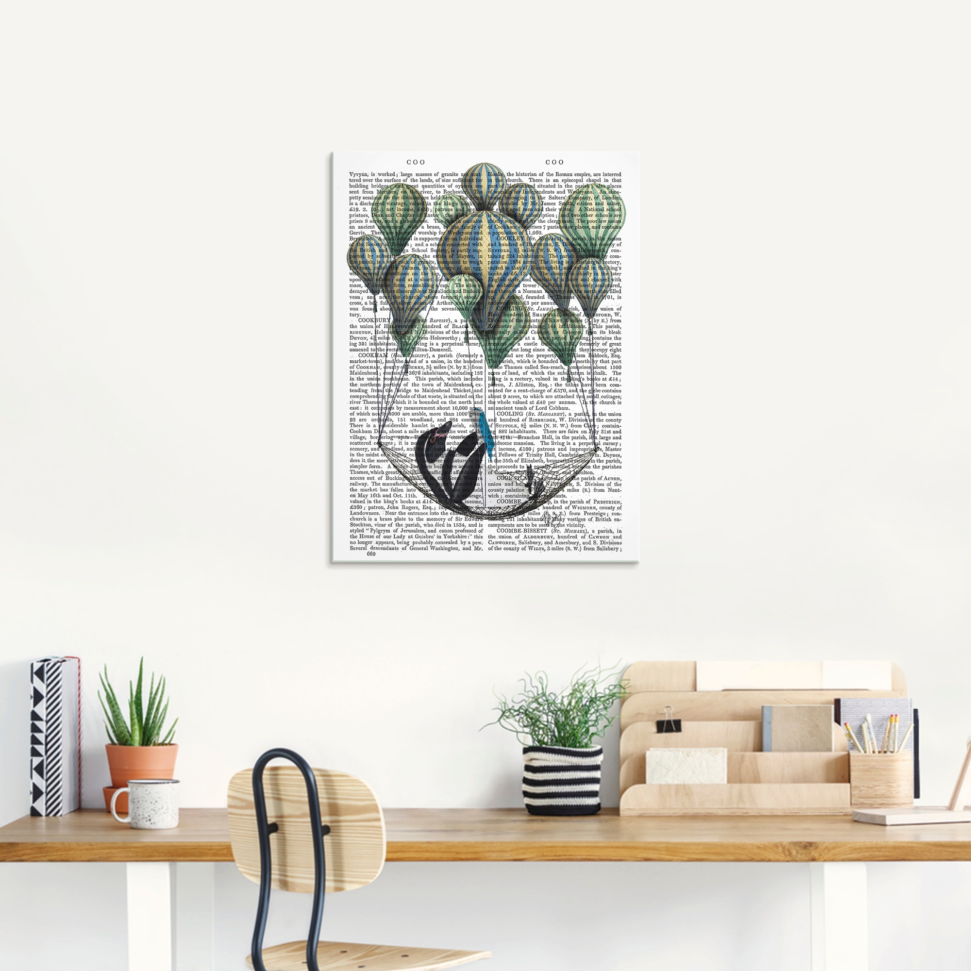 Artland Glasbild »Pinguin in Schwebehängematte«, Vögel, (1 St.), in verschiedenen Größen