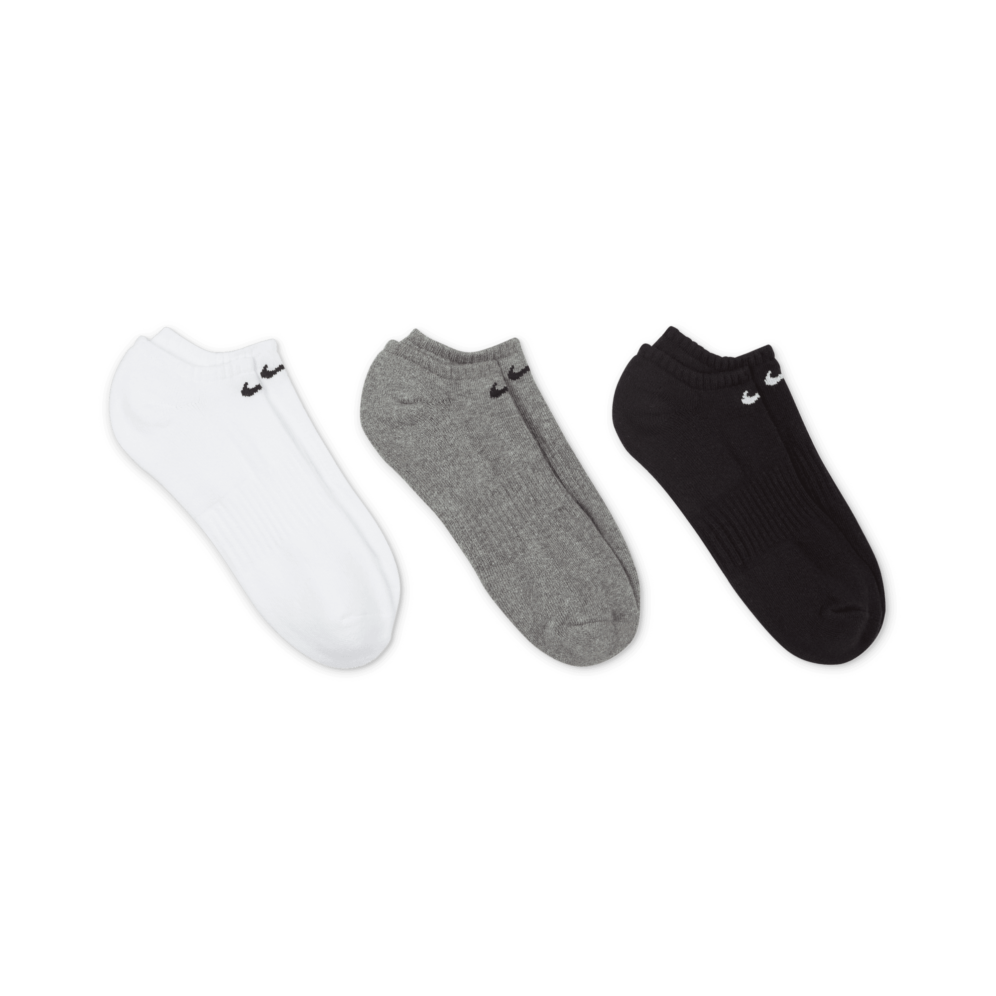 Nike Funktionssocken »EVERYDAY CUSHIONED TRAINING NO-SHOW« Packung, 3 Paar tlg. 3 Paar im Set, mit Dri-FIT-Technologie, niedrige Passform