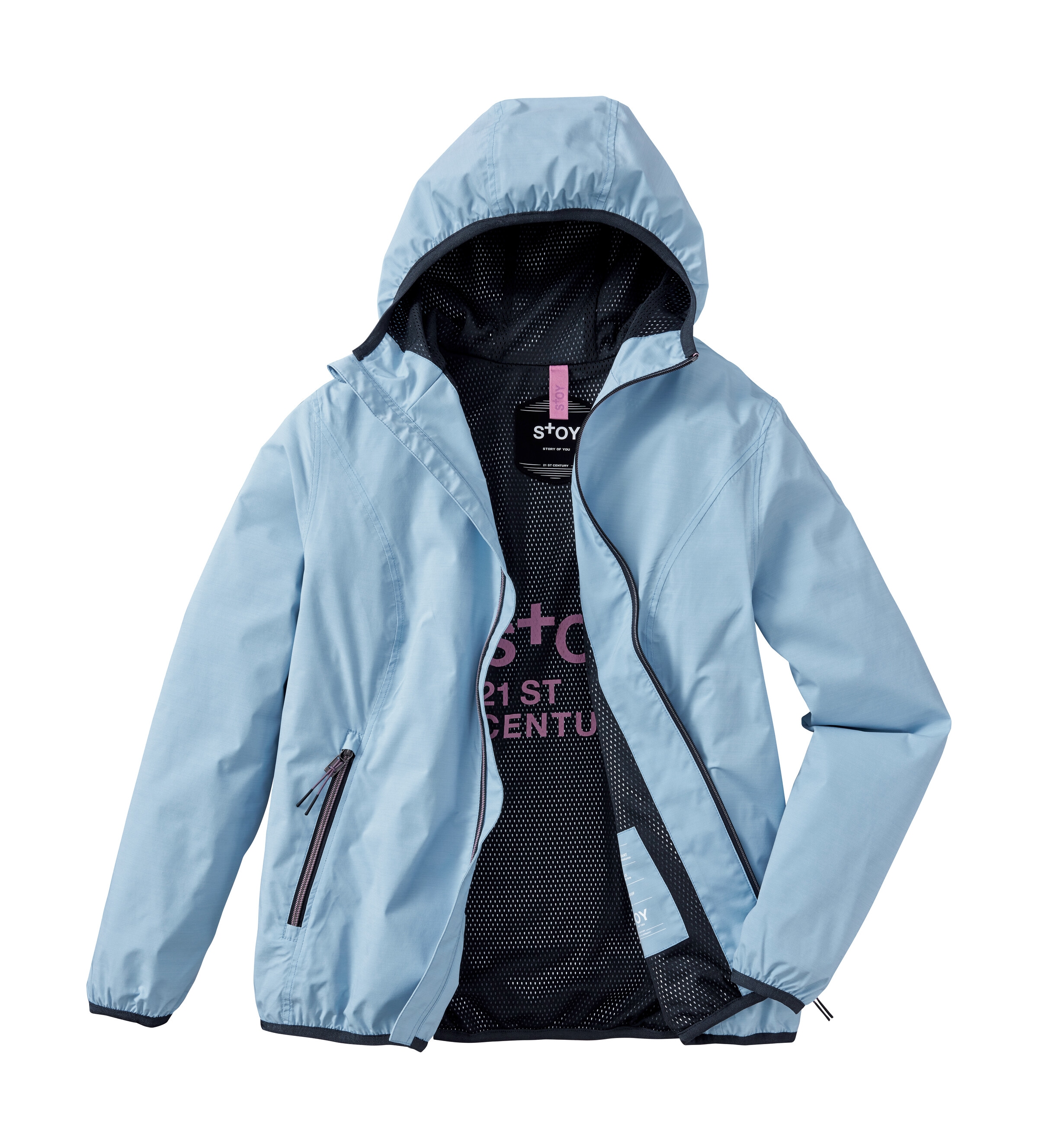 STOY Funktionsjacke »STS 18 WMN JCKT«, Wasser- und winddicht, atmungsaktiv, packbar, PFAS-frei