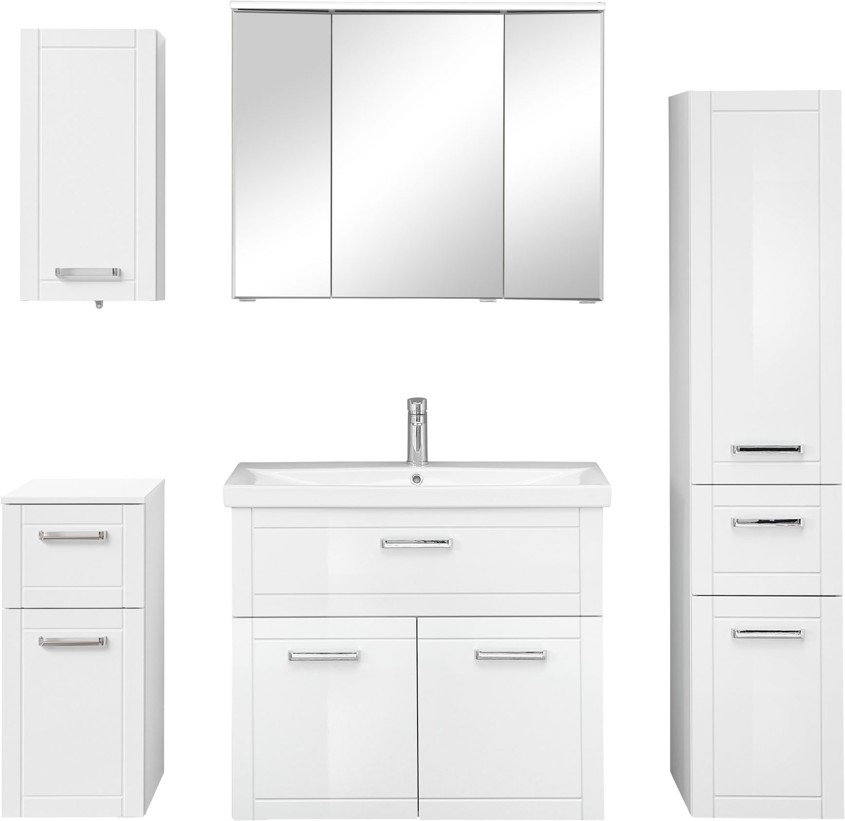 Saphir Badmöbel-Set »Serie 3007,6-teilig, mit Türdämpfer« 6 Stk. tlg.
