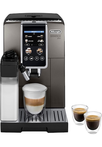 Kaffeevollautomat »Dinamica Plus ECAM 380.95.TB«, inkl. 2 LatteCrema Hot Milchkaraffen