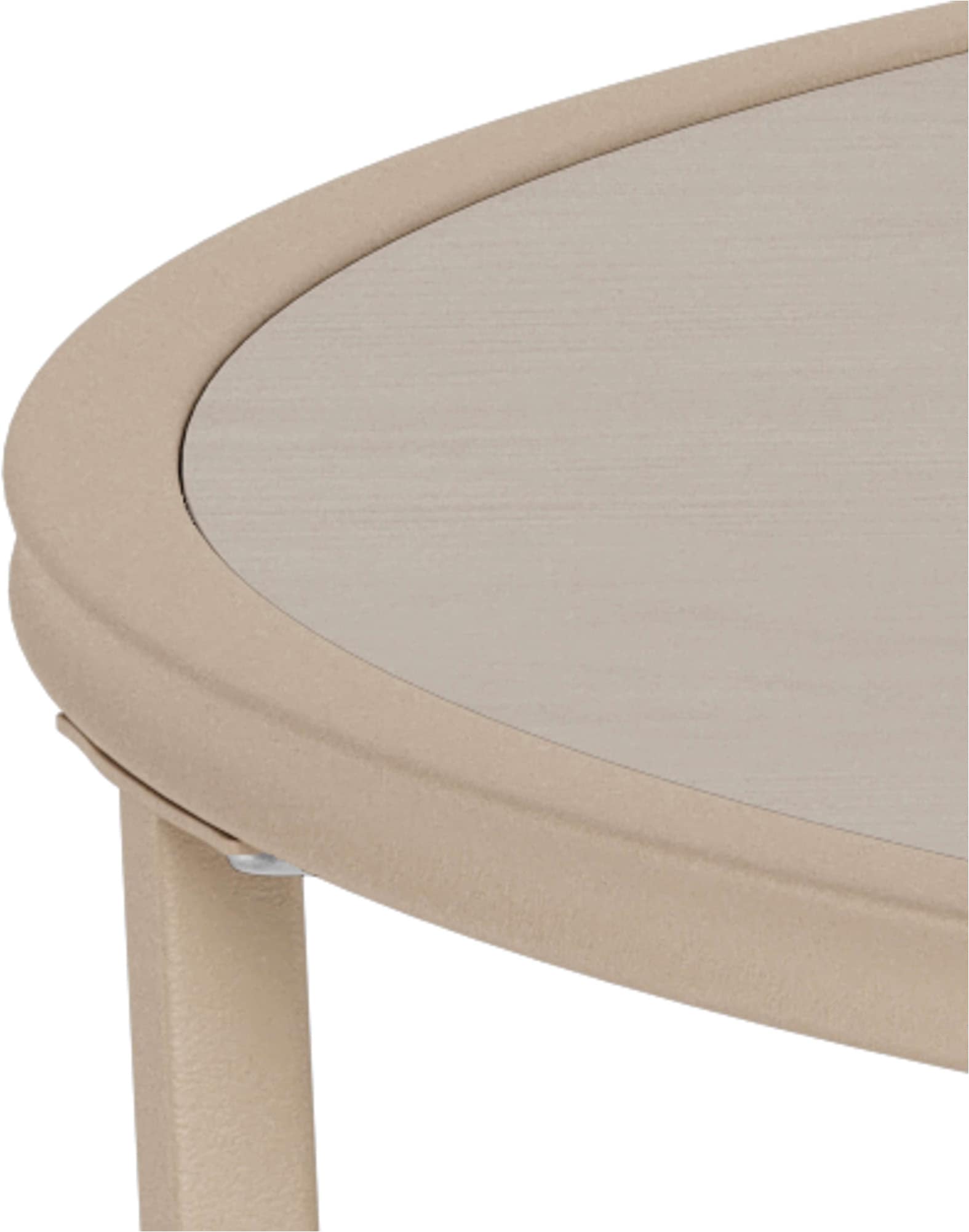 ACTONA GROUP Couchtisch »Seaford Kaffeetisch, Wohnzimmertisch« Runder Couchtisch mit grauer Melaminplatte und Stahlgestell, Ø80x45 cm