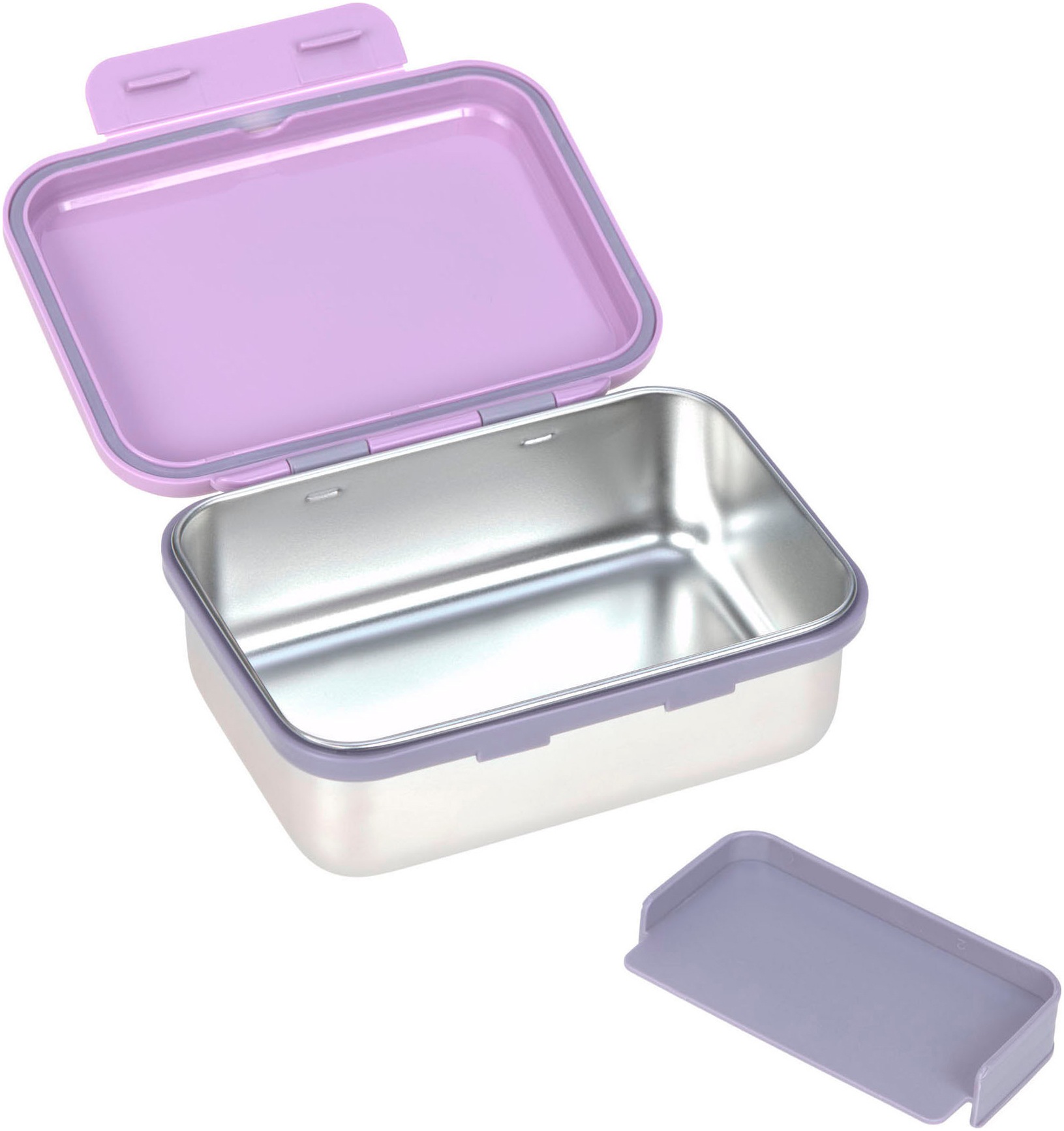 LÄSSIG Lunchbox »Little Gang, Heart lilac« 1 Stk. tlg.