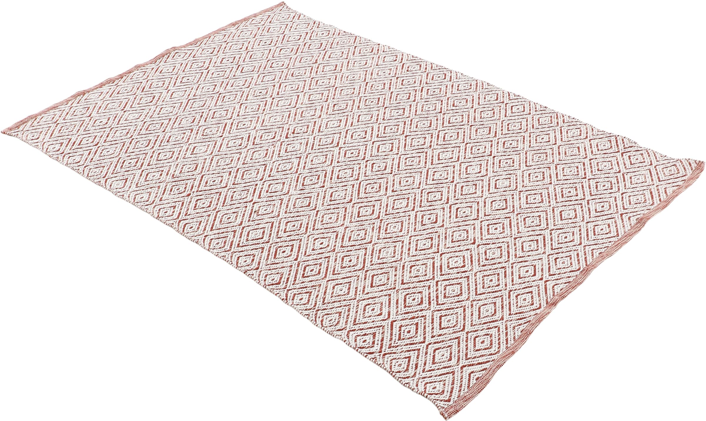 carpetfine Teppich »Frida 200«, 7 mm Höhe, Wendeteppich, 100% recyceltem Material (PET), Flachgewebe, Sisal Optik, Pflegeleicht und Robust, In- und Outdoor geeignet, Wetterfest und UV-beständig für Balkon, Terrasse, Garten, Wohn- und Schlafzimmer